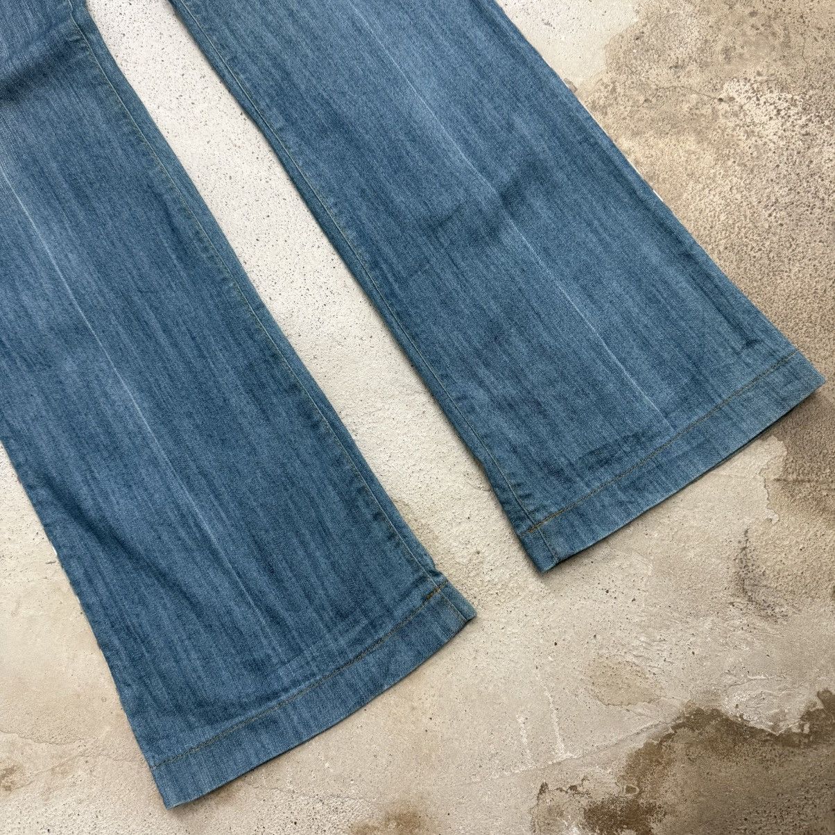 Burberry Flare Burberry Nova Check Line Whisker Denim Pants Size 27" / US 4 / IT 40 - 4 Thumbnail