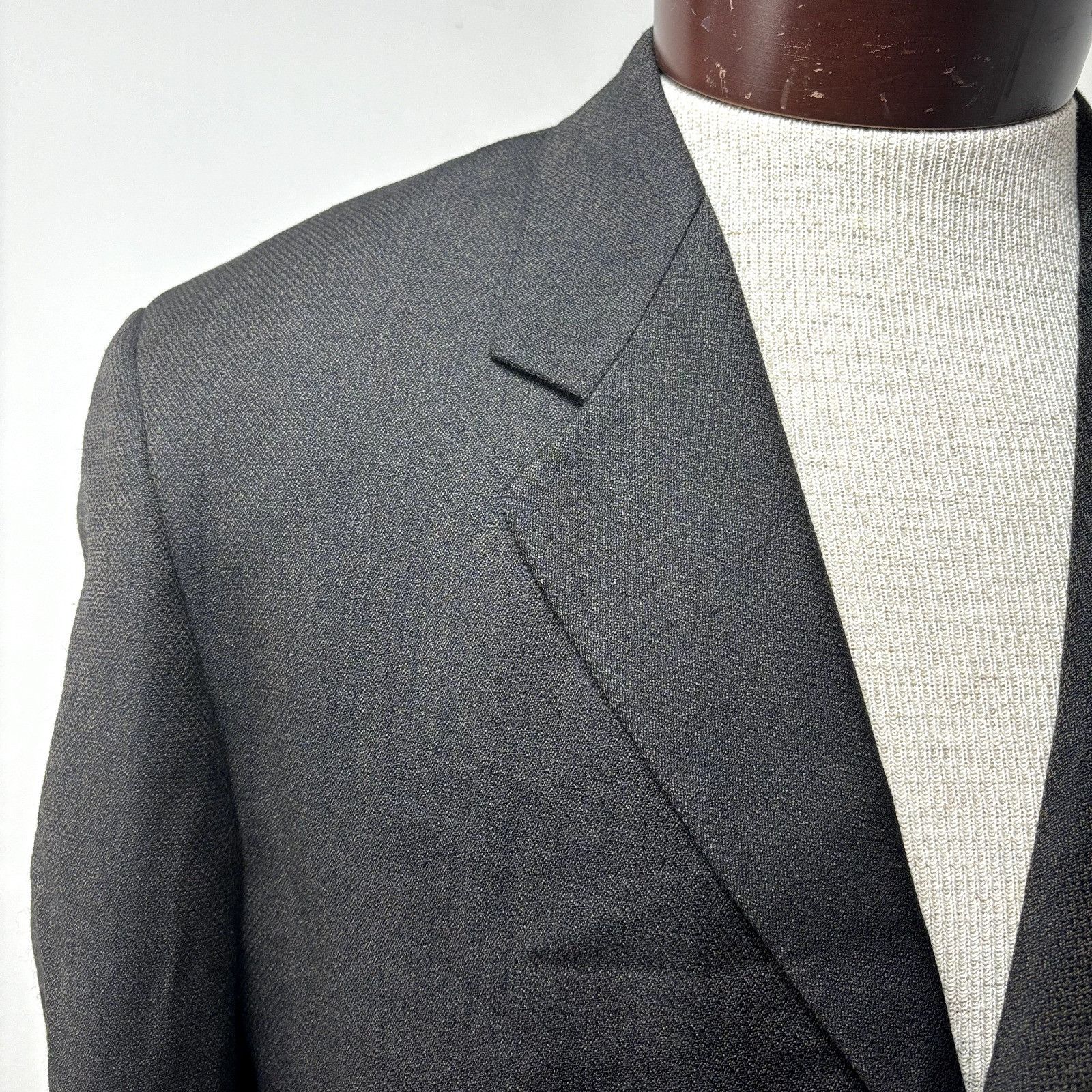 Other Mezzanotte Uomo Men's 3/4 Sleeves Green Brown Textured Blaze Size 42R - 4 Thumbnail