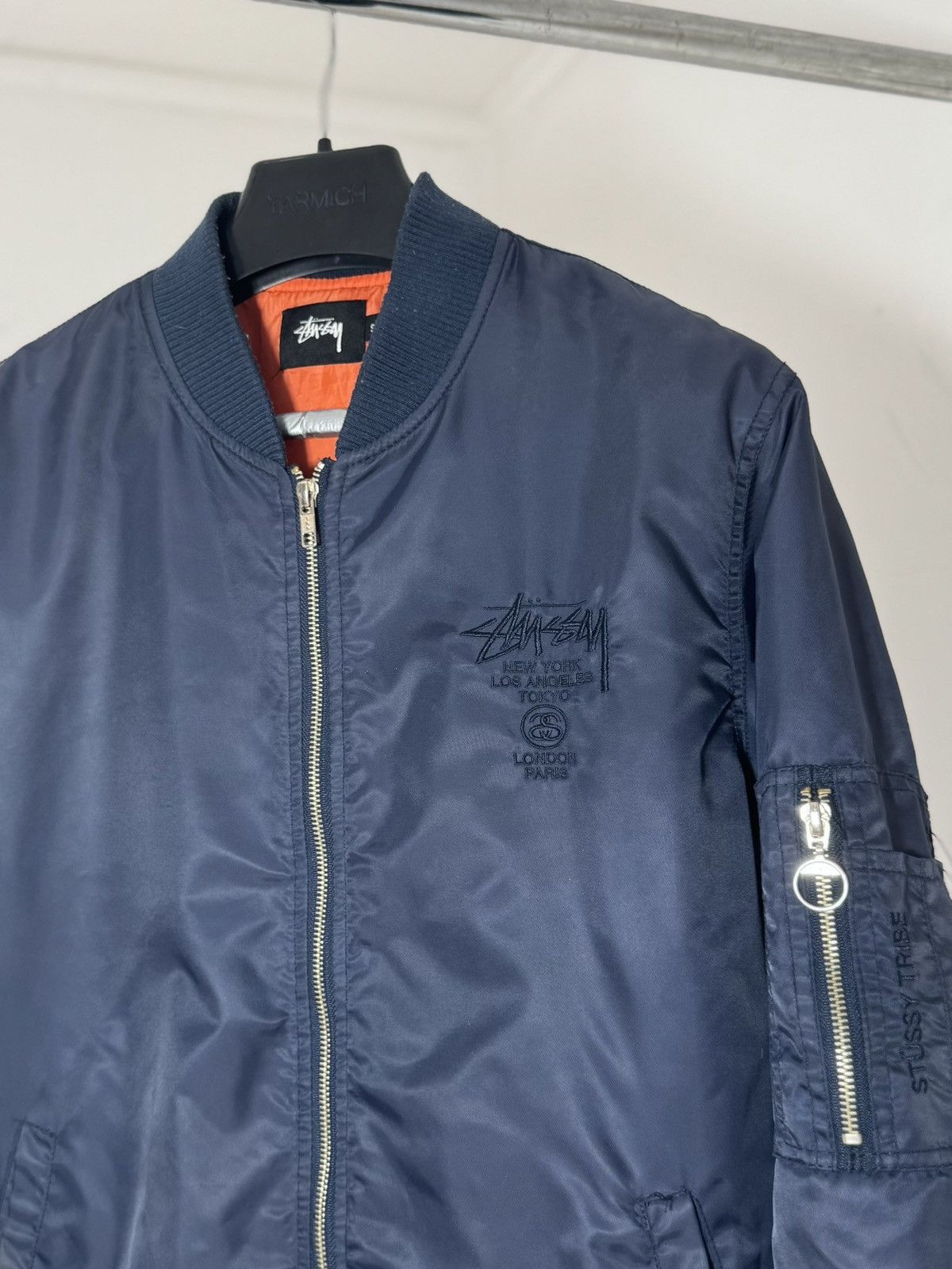 Stussy Stussy Nylon Aviator Blue Orange Bomber Small Size US S / EU 44-46 / 1 - 2 Thumbnail