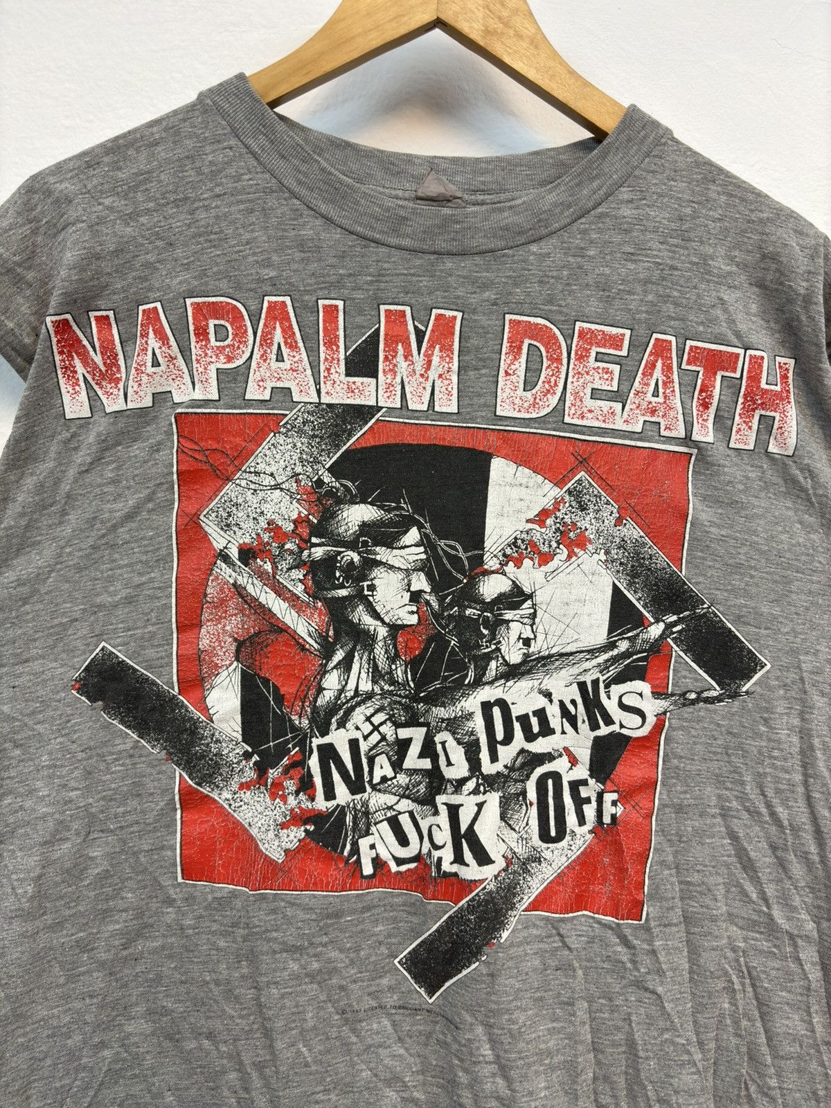Band Tees × Vintage Vintage Napalm Death 1993 Nasi Punks Fuck Off Sleeveless tee Size US L / EU 52-54 / 3 - 2 Thumbnail