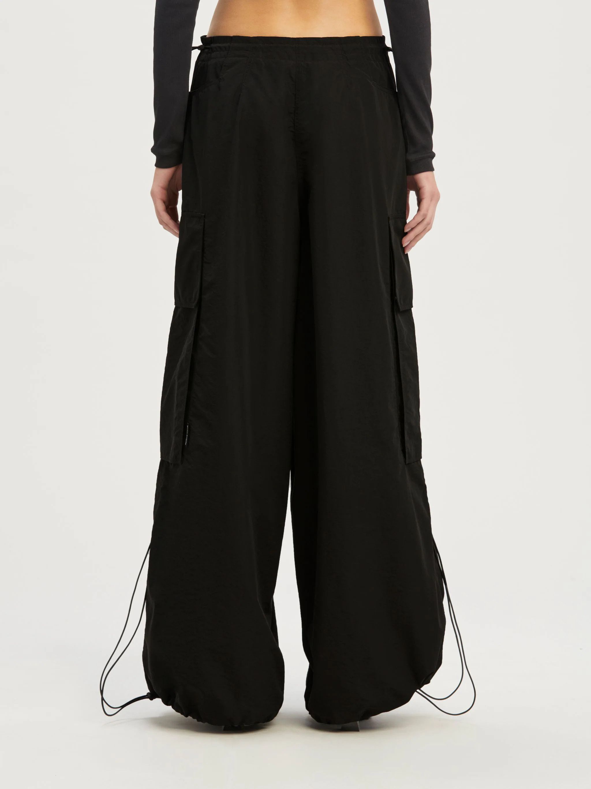 Palm Angels o1s22i1n0824 Parachute Pants in Black Size 28" / US 6 / IT 42 - 5 Thumbnail