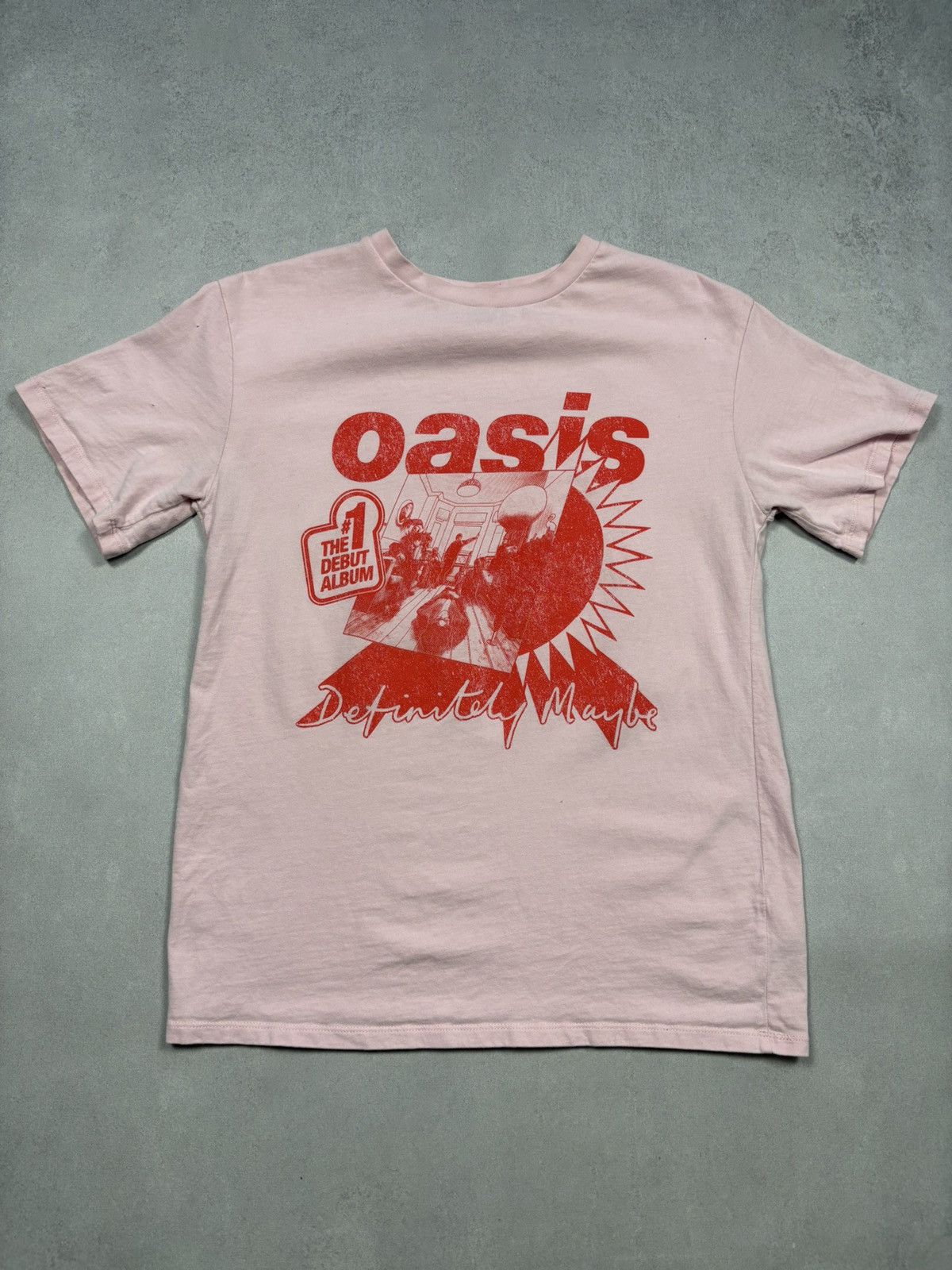 Band Tees Oasis Definitely Maybe Debut Album Pink Band T-Shirt 2025 S Size US S / EU 44-46 / 1 - 1 Thumbnail