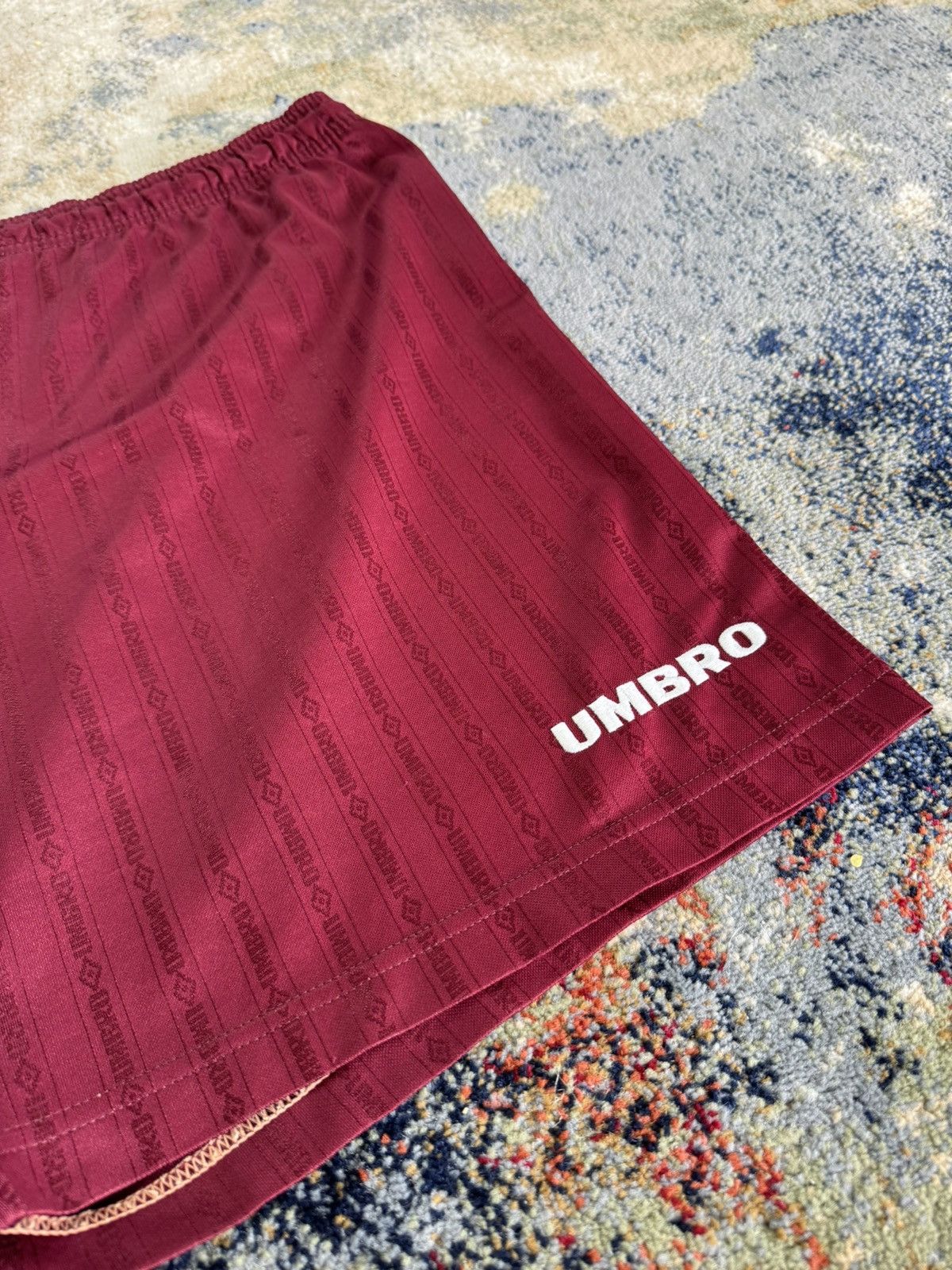 Umbro × Vintage Vintage 90s umbro striped blokecore soccer style shorts Size US 36 / EU 52 - 2 Thumbnail