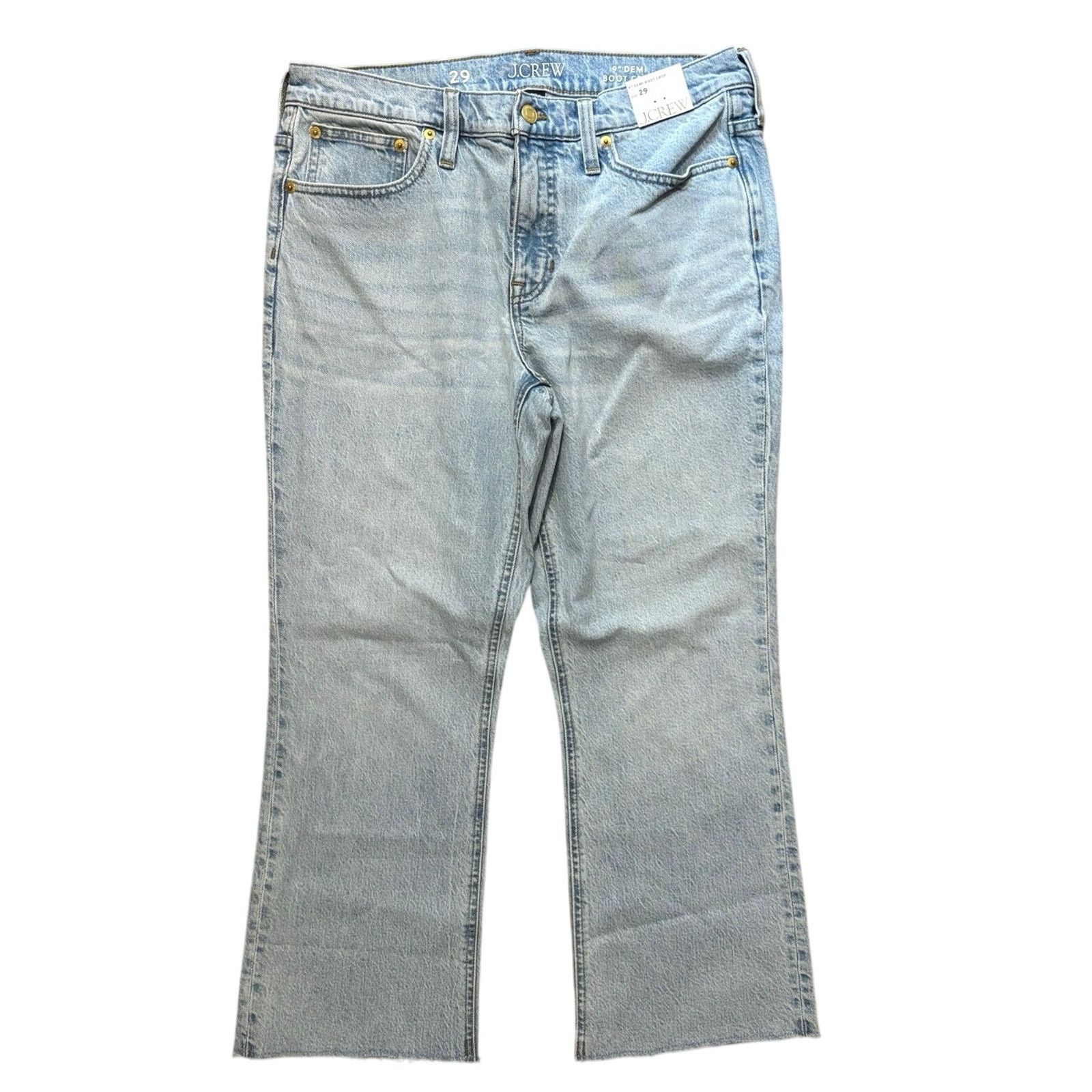 J.Crew NWT J.Crew 9” Demi Boot Crop Jeans In Ashland Wash Size 29 Size 29" - 3 Thumbnail