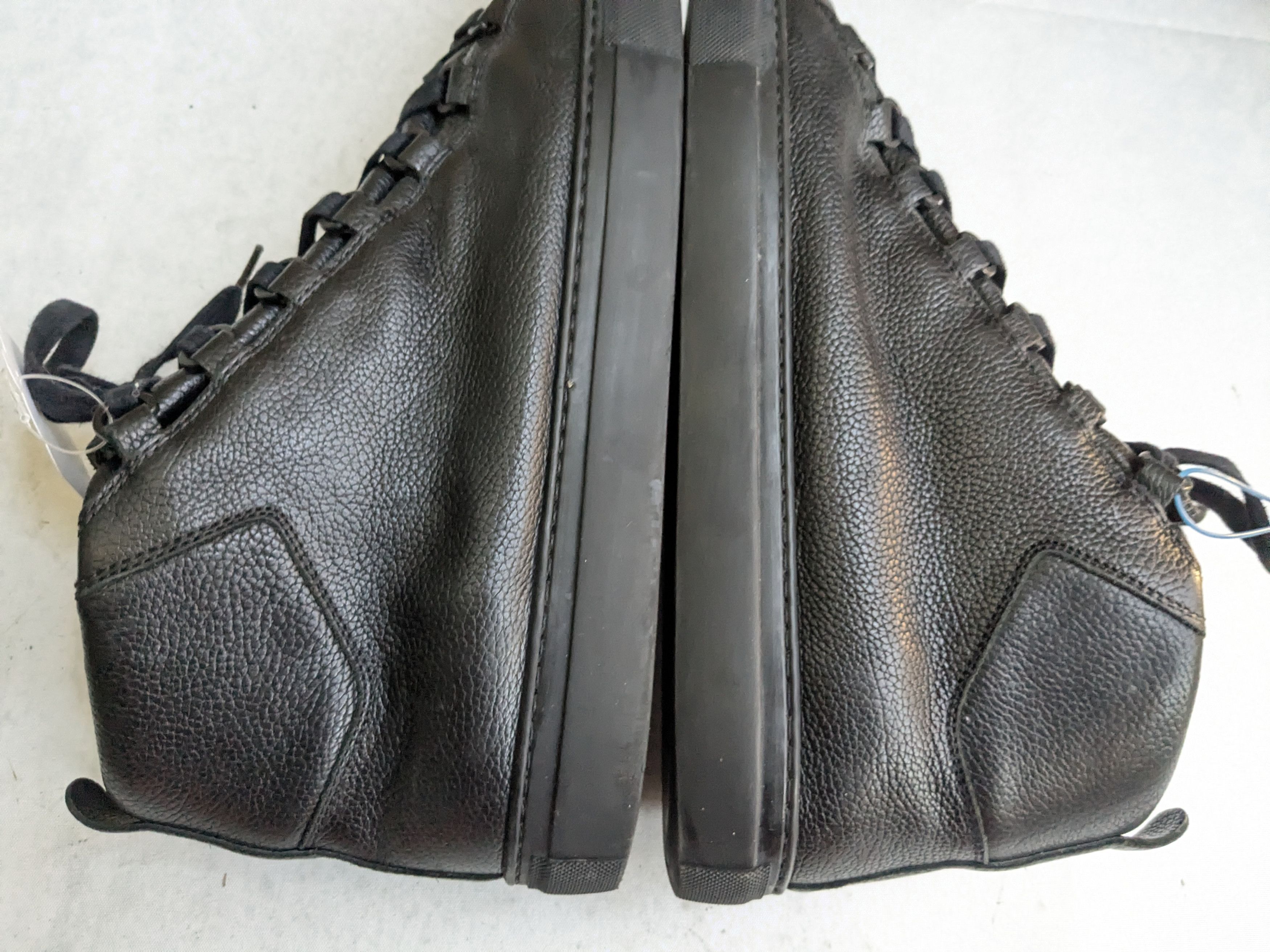 Balenciaga Balenciaga Arena High Top Sneakers Black 11 Leather Size US 11 / EU 44 - 9 Thumbnail