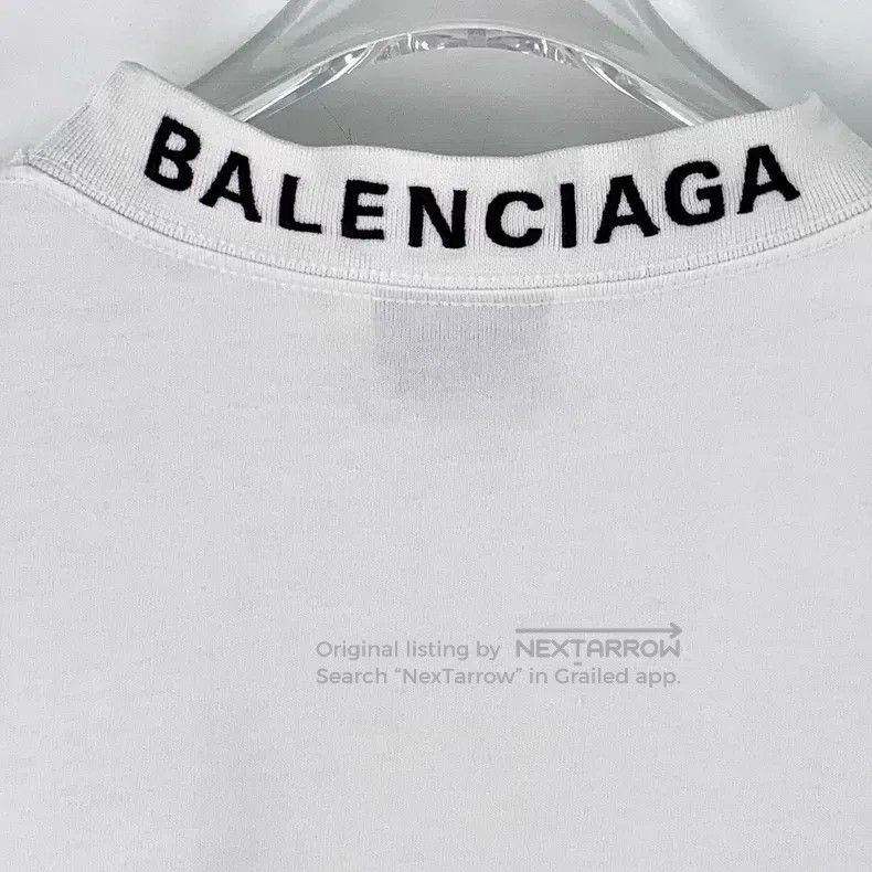 Balenciaga Balenciaga White letter heart print cotton crew neck short Size US XXS / EU 40 - 6 Thumbnail