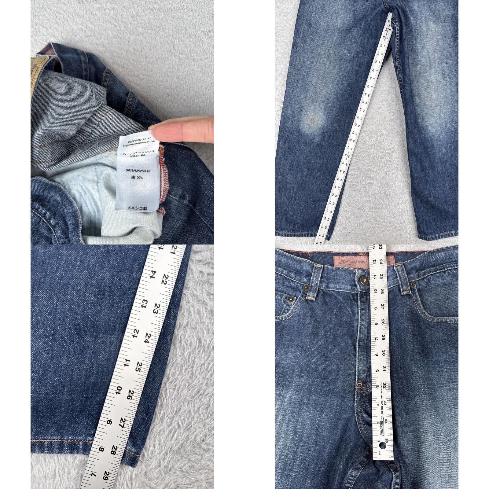 Eddie Bauer Eddie Bauer Jeans Mens 32x29 Blue Classic Fit Straight Leg Zip Fly 5-Pocket Size US 32 / EU 48 - 8 Thumbnail