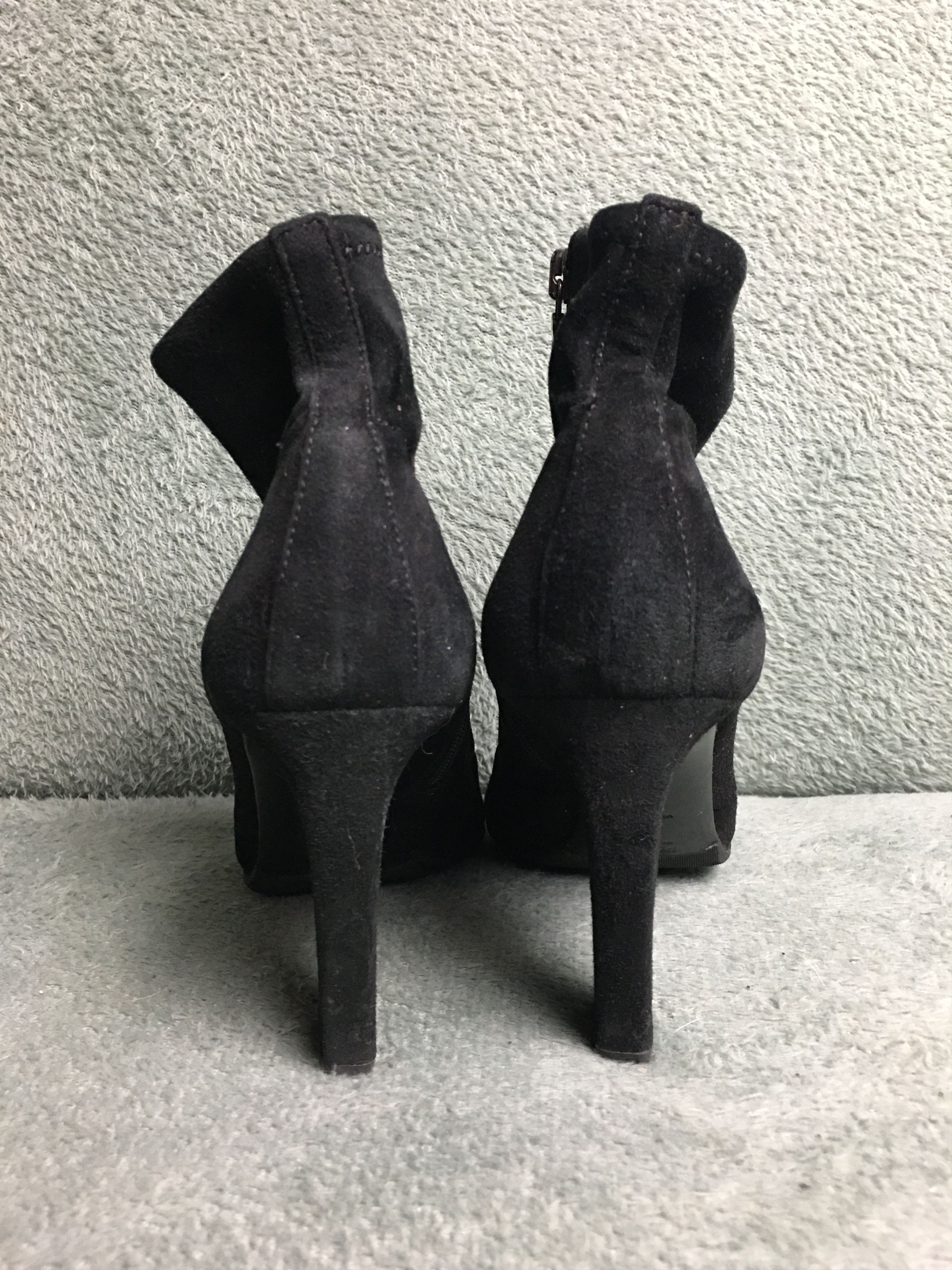 Prada Prada Suede Ankle Boots Black Heels EU 40 Size US 10 / IT 40 - 4 Thumbnail