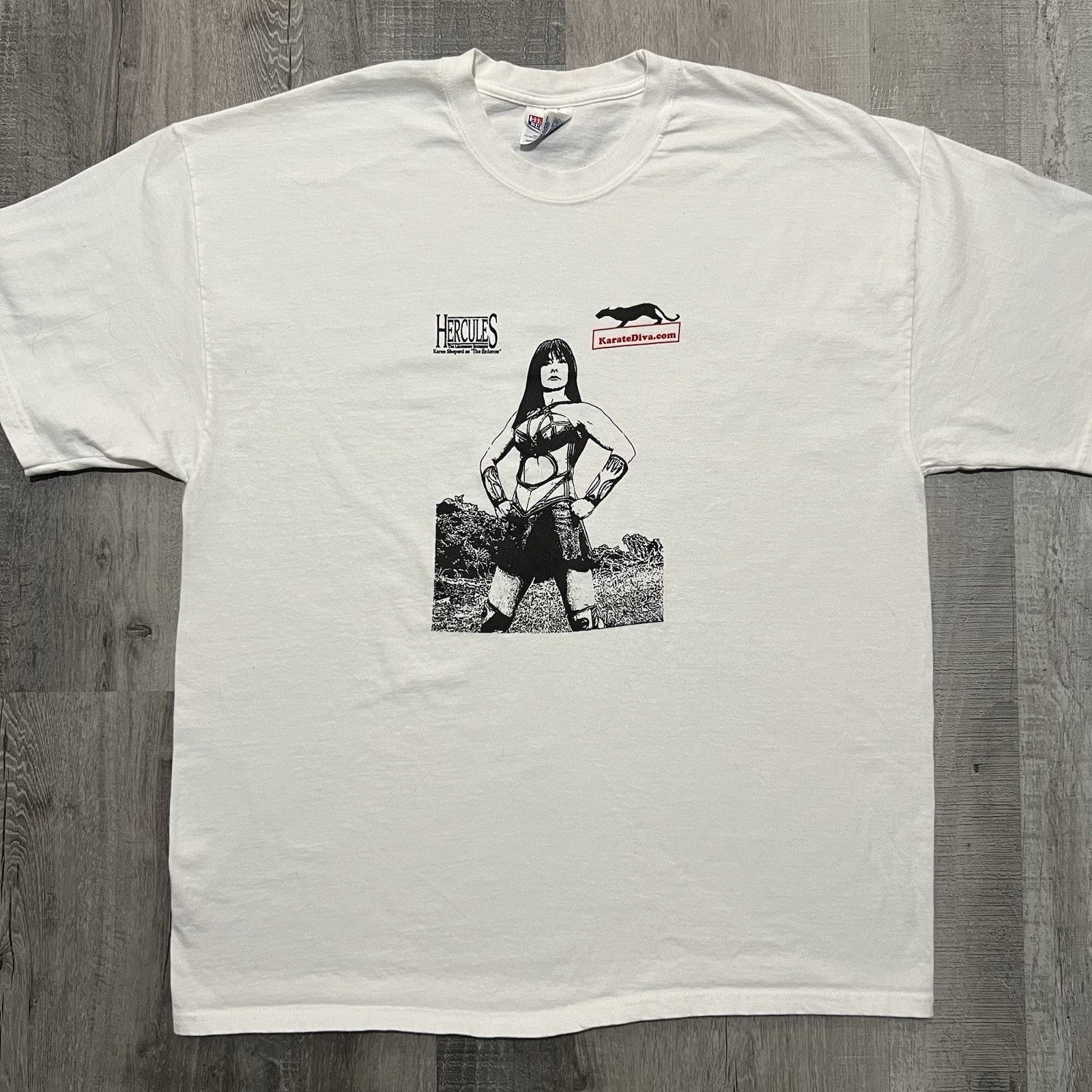 Hanes VTG Hercules The Legendary Journeys T Shirt Karen Sheperd Size US XL / EU 56 / 4 - 1 Thumbnail
