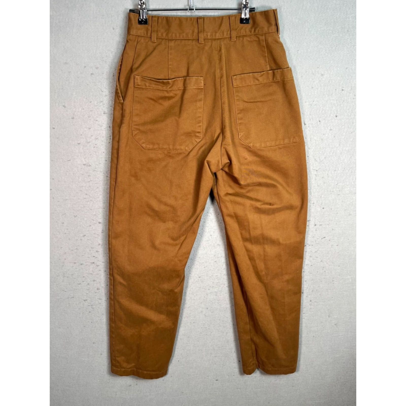 Studio Nicholson STUDIO NICHOLSON Womens Chino Pants Size 0 Hazelnut Brown Cotton Flat Front High Rise Straight Leg Size 25" / US 0 / IT 36 - 2 Thumbnail