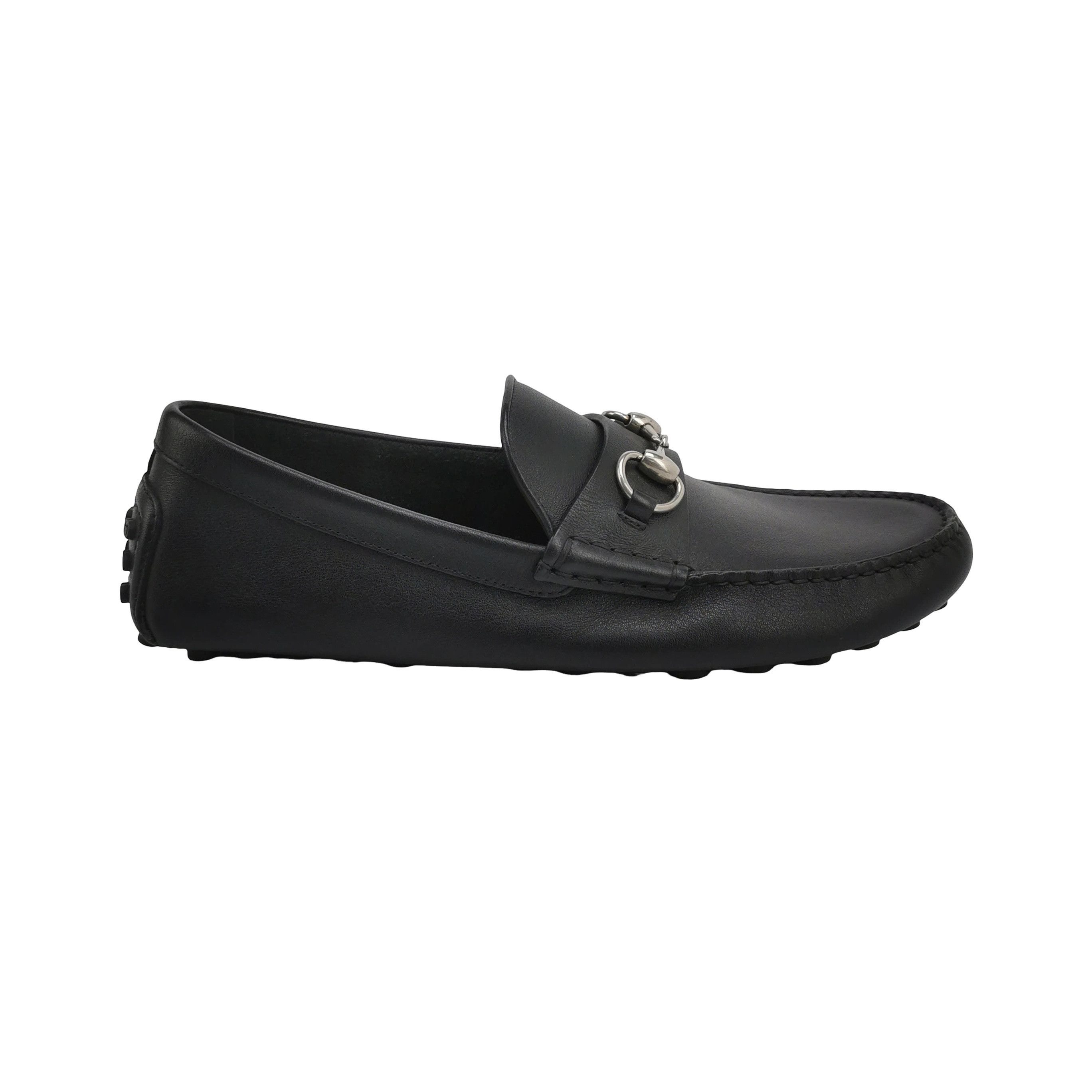 Gucci Gucci Horsebit Pebbled Leather Loafers Size 41.5 Size US 8 / EU 41 - 1 Thumbnail