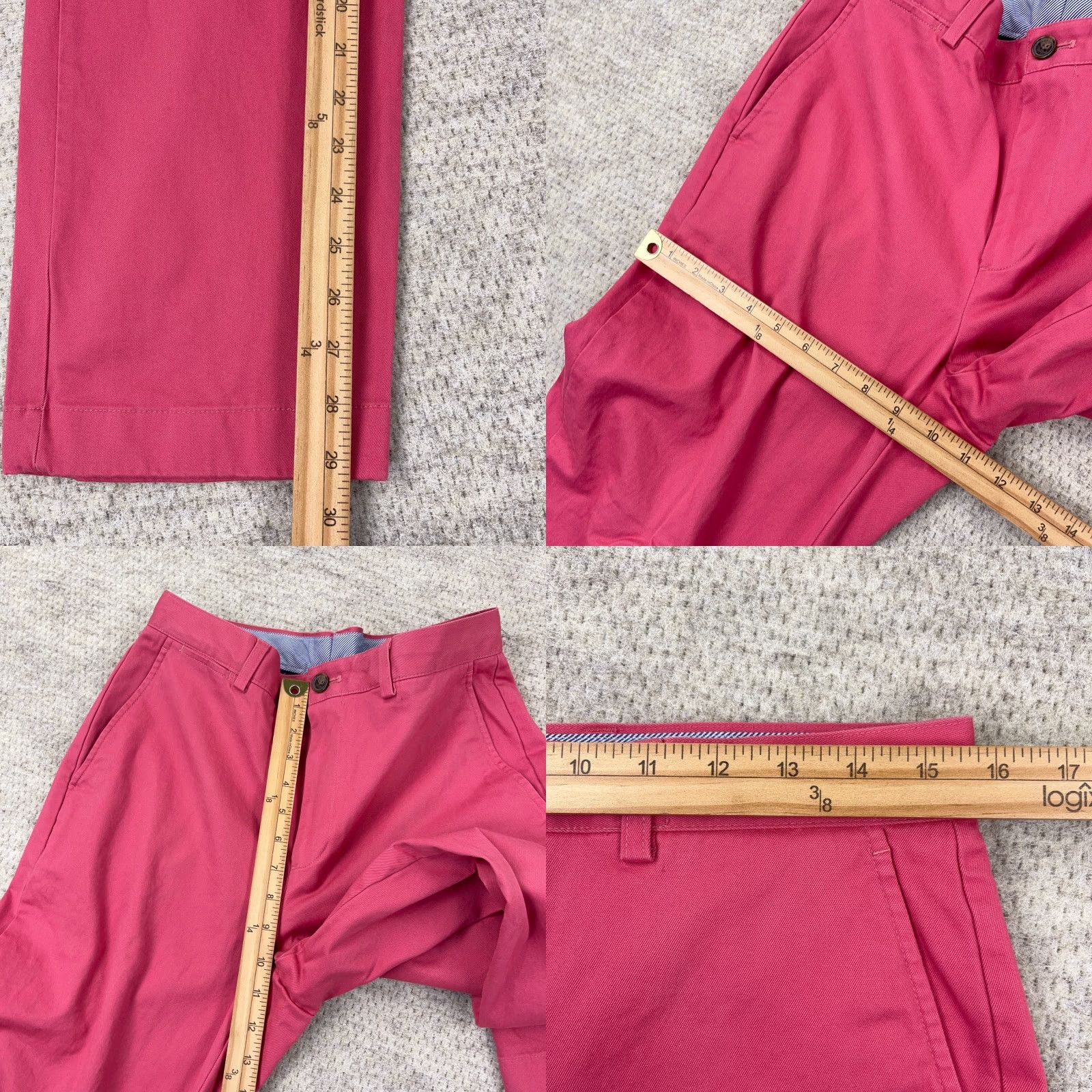 Brooks Brothers Brooks Brothers Clark Pants Men 32x30 Pink Twill Chino Slacks Preppy Golf Dress Time Size US 32 / EU 48 - 8 Thumbnail