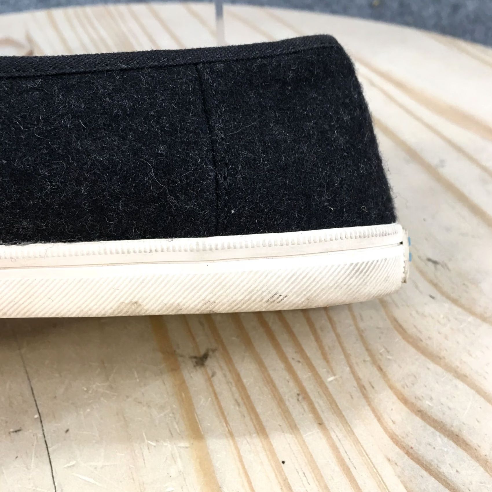 Toms TOMS Shoes Womens 7 Clemente Slip-On Sneakers Black Wool Low Top Comfort Casual Walking 10014132 Size M / US 6-8 / IT 42-44 - 5 Thumbnail