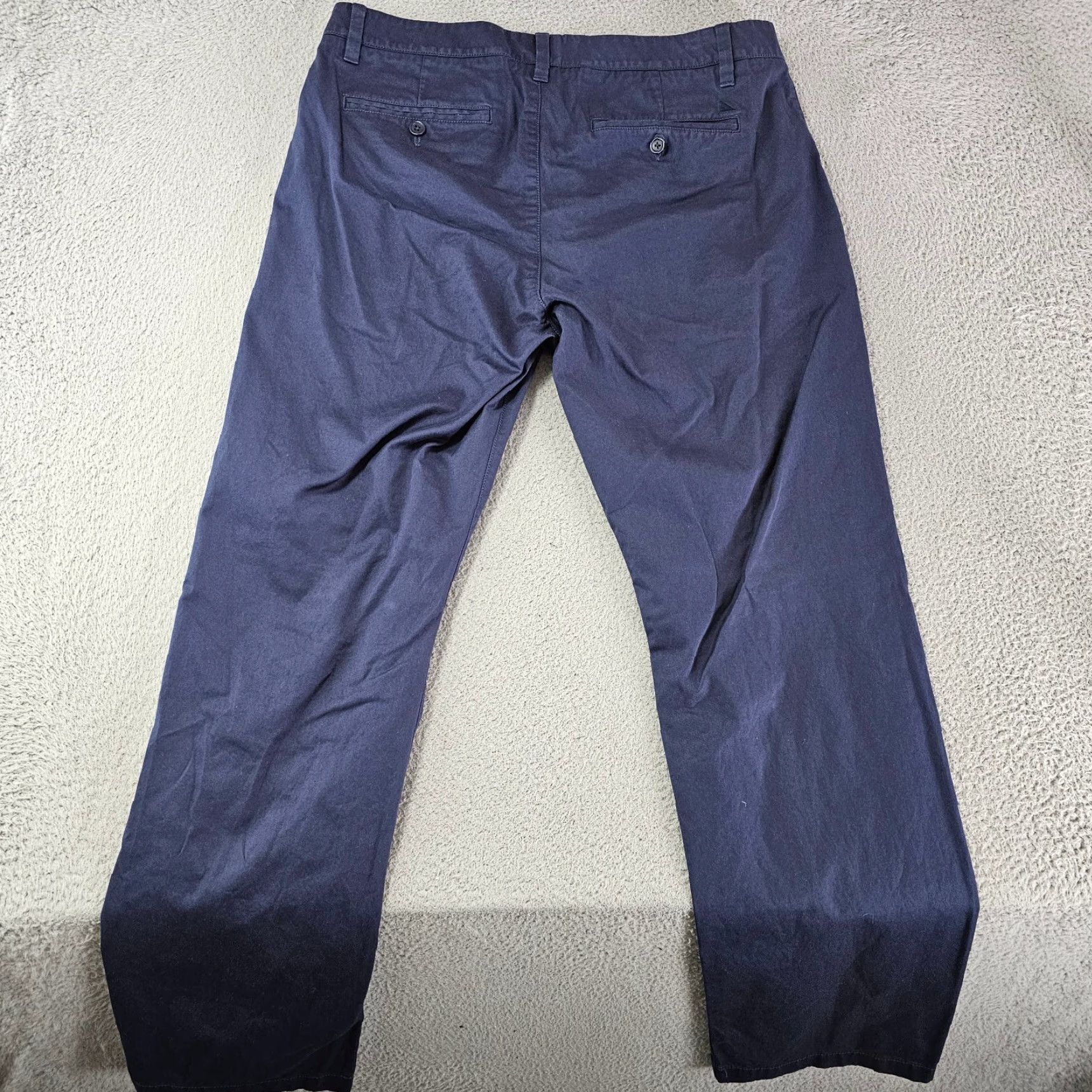UNTUCKit Untuckit Pants Mens 34x32 Navy Chino Relaxed Fit Twill Cotton Stretch Casual Shirt? Size US 34 / EU 50 - 7 Thumbnail