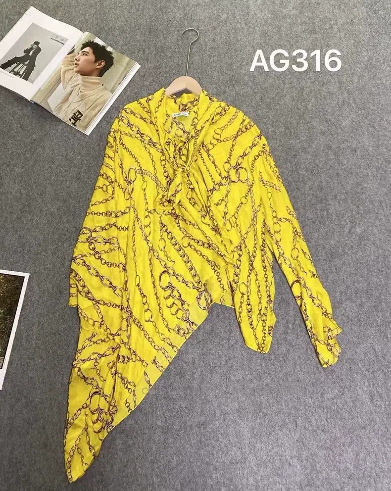 Balenciaga Balenciaga Mulberry Silk Chain Top Size XXS / US 00 / IT 34 - 1 Thumbnail