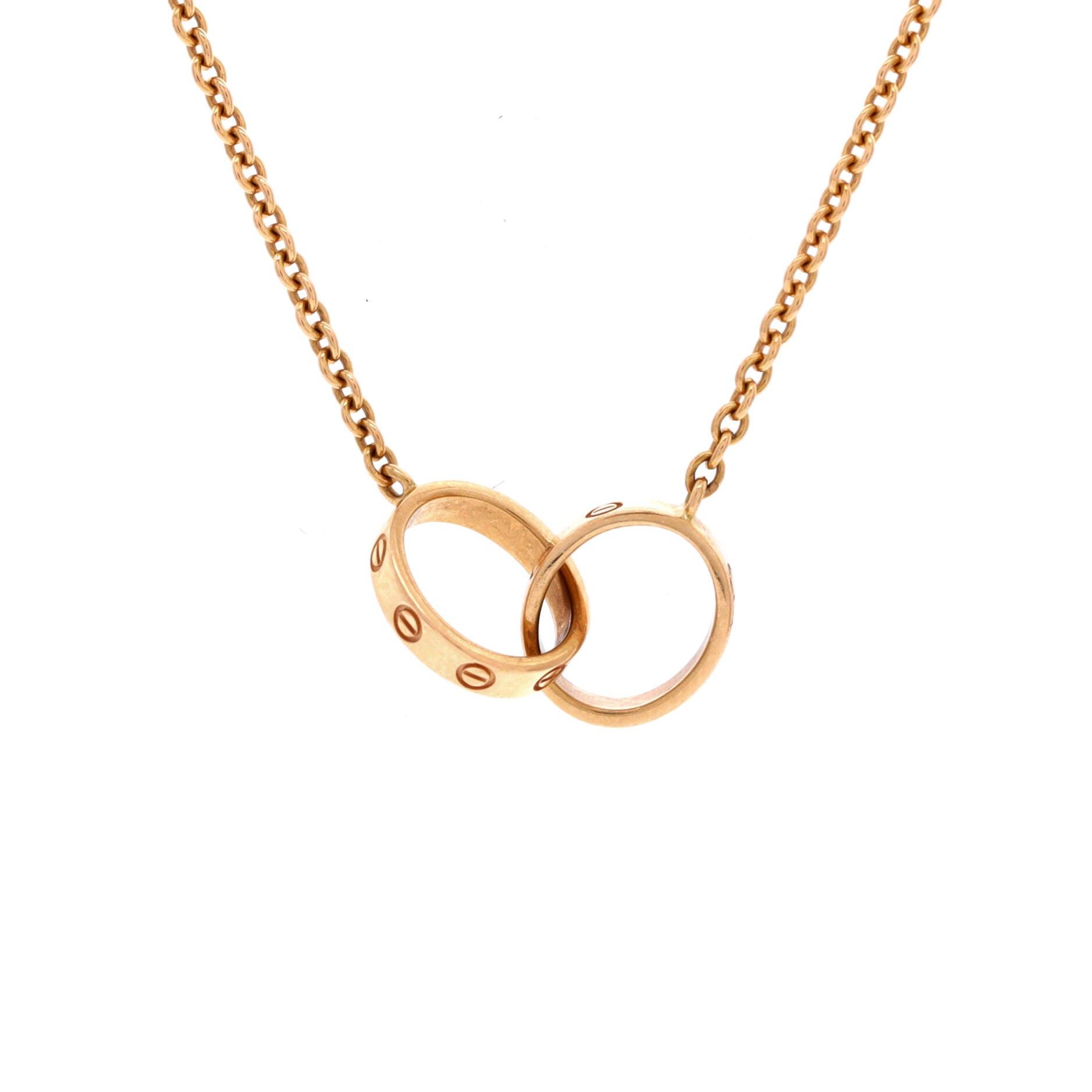 Cartier Love Interlocking Necklace Size ONE SIZE - 1 Thumbnail