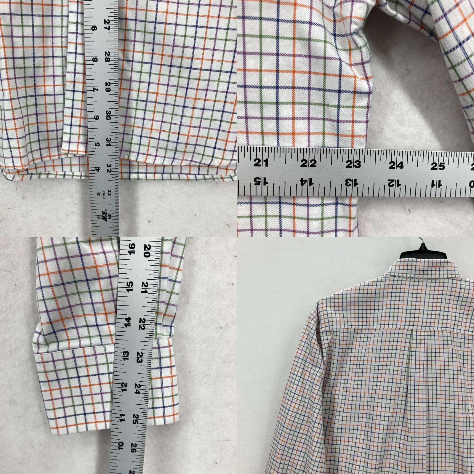 Peter Millar Peter Millar Nanoluxe Dress Shirt Mens L Multicolor Check Button-Down Preppy Shirt Size 42R - 8 Thumbnail