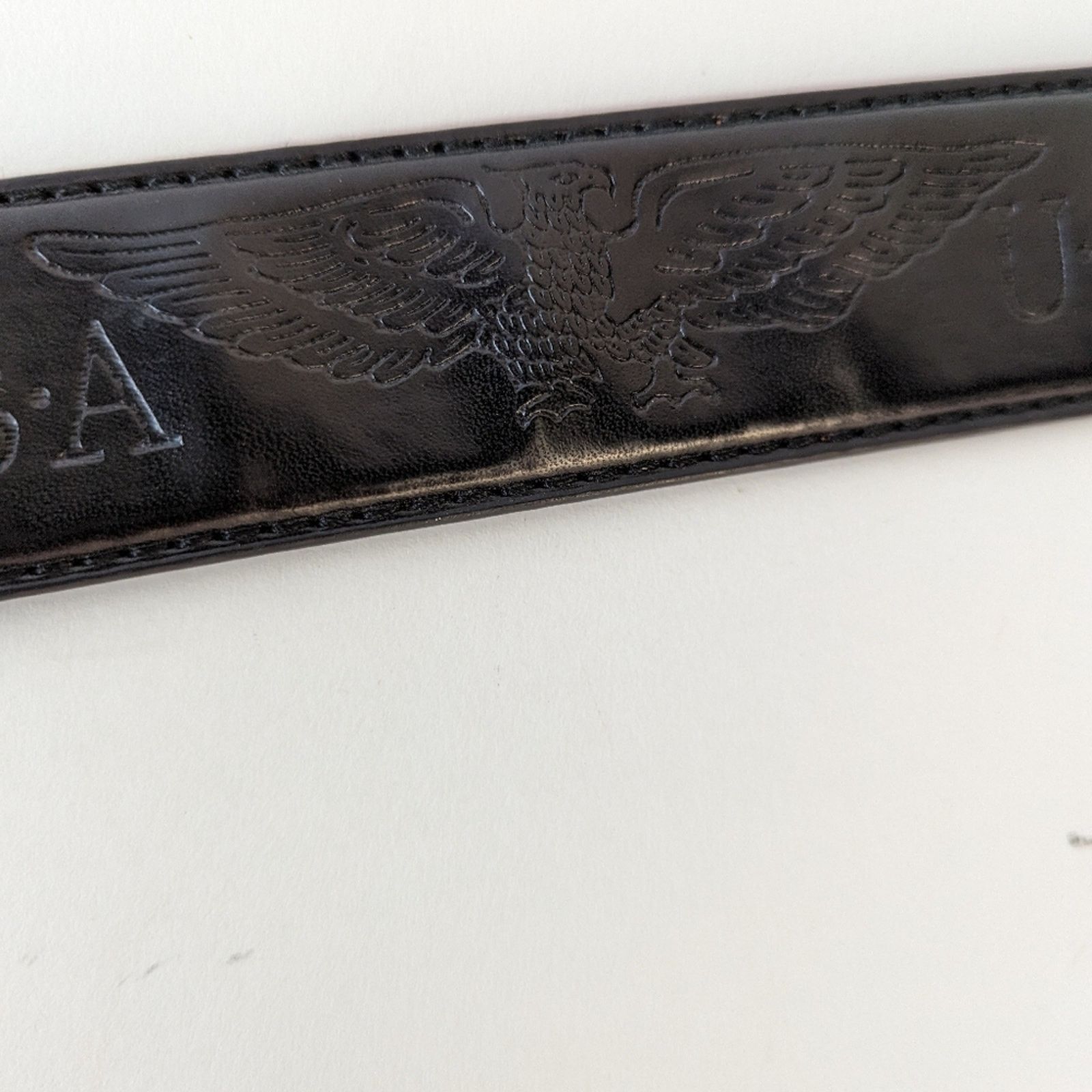 Vintage Vintage USA Eagle Leather Belt / Large Size 38 - 4 Thumbnail