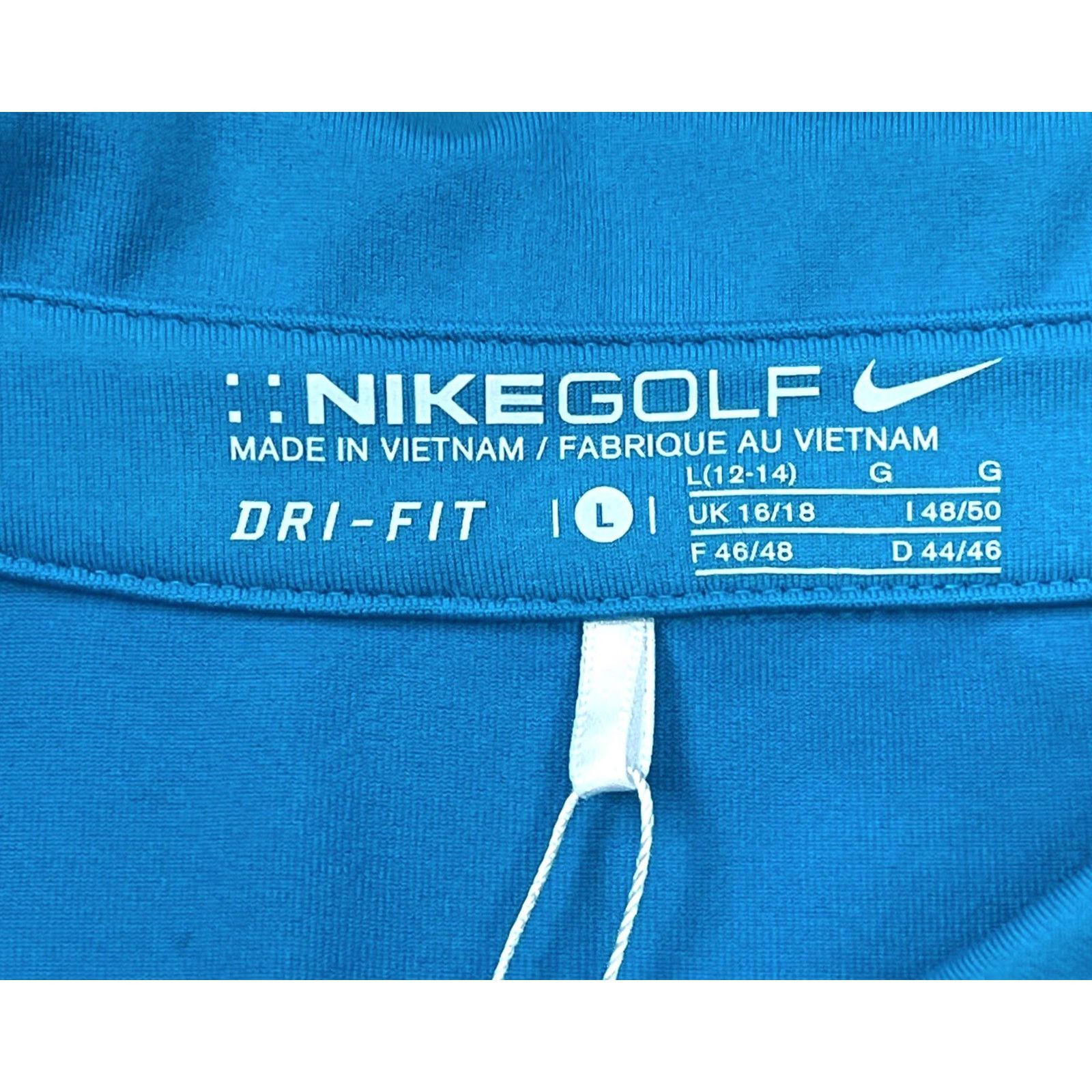 Nike Nike Polo Shirt Women L Blue Dri Fit Performance Half Zip Golf Top Size L / US 10 / IT 46 - 6 Thumbnail