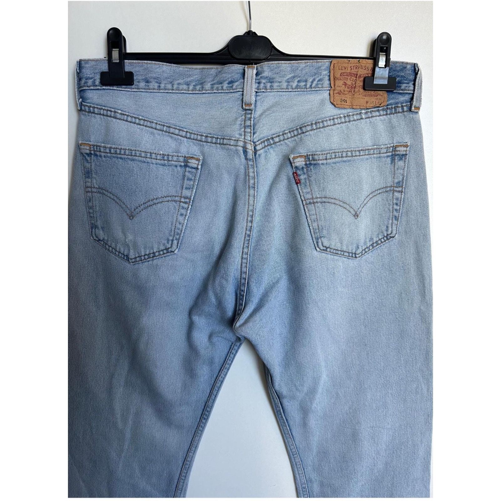 Levi's Levi's 501 W36 L30 USA Made 90s Light Wash Raw Hem Archive Size US 36 / EU 52 - 8 Thumbnail