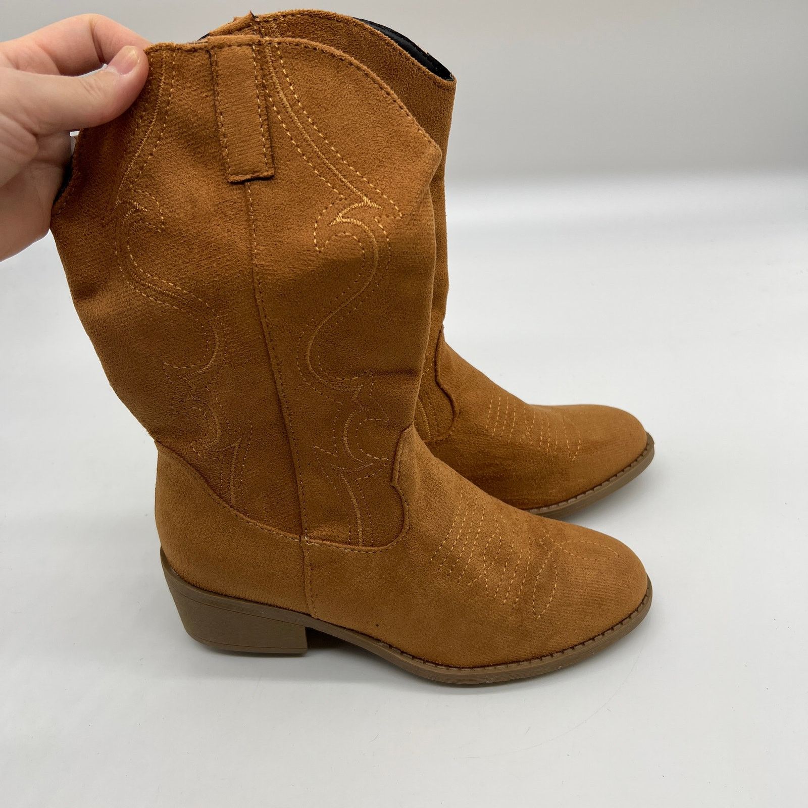 Other Womens Western Heel Booties Brown Cowboy Boots Size 6US Size US 6 / IT 36 - 1 Thumbnail