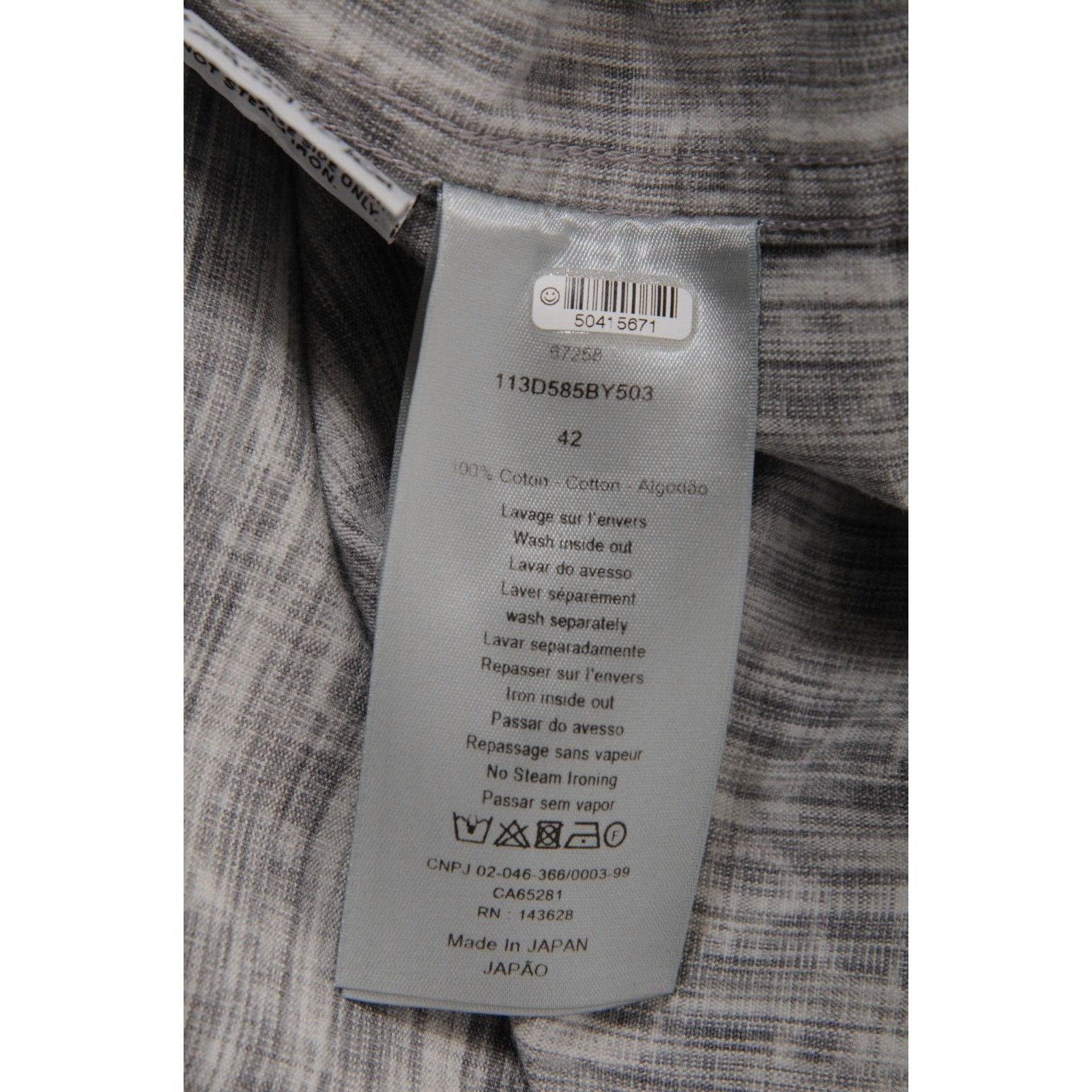 Dior Oblique Button Down Denim Shirt IT 42 White Size US L / EU 52-54 / 3 - 12 Thumbnail