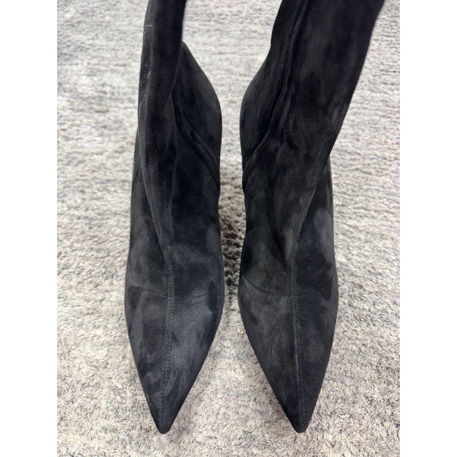 Christian Louboutin Christian Louboutin Kate Botta Alta 85 Black Suede OTK Knee Size US 8.5 / IT 38.5 - 11 Thumbnail
