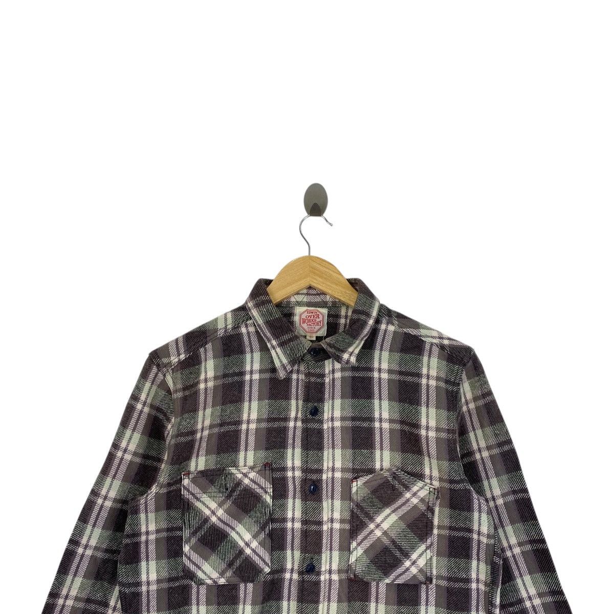 Edwin EDWIN Over Works Factory Check Tartan Western Flannel Size US M / EU 48-50 / 2 - 2 Thumbnail
