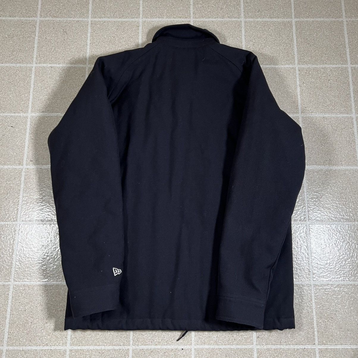 New Era New Era Insulated Navy Blue Coach Jacket Varsity Snap Button Size US XL / EU 56 / 4 - 4 Thumbnail