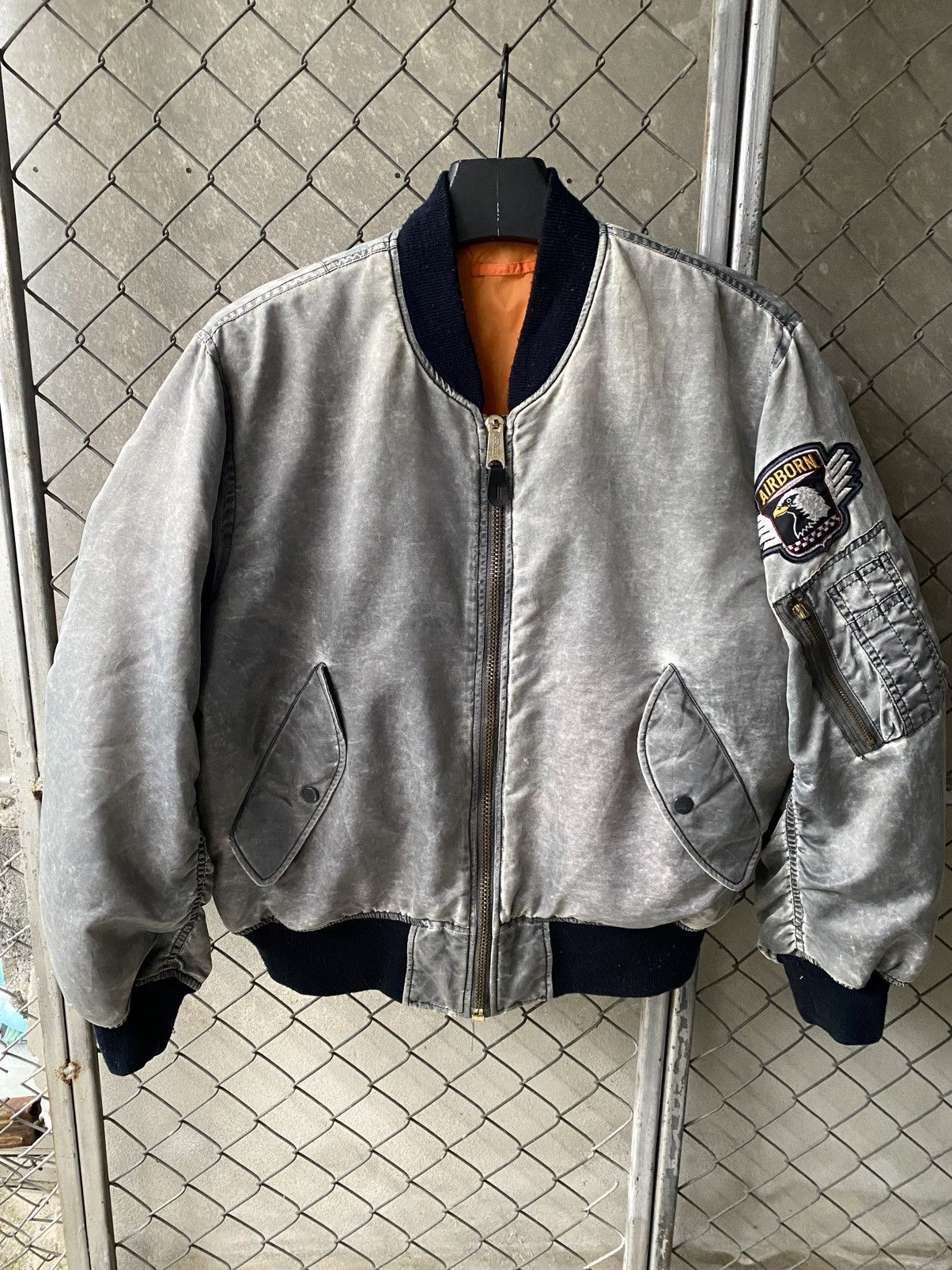 Alpha Industries “FADED” Reversible MA-1 Bomber Flight Jacket | Grailed