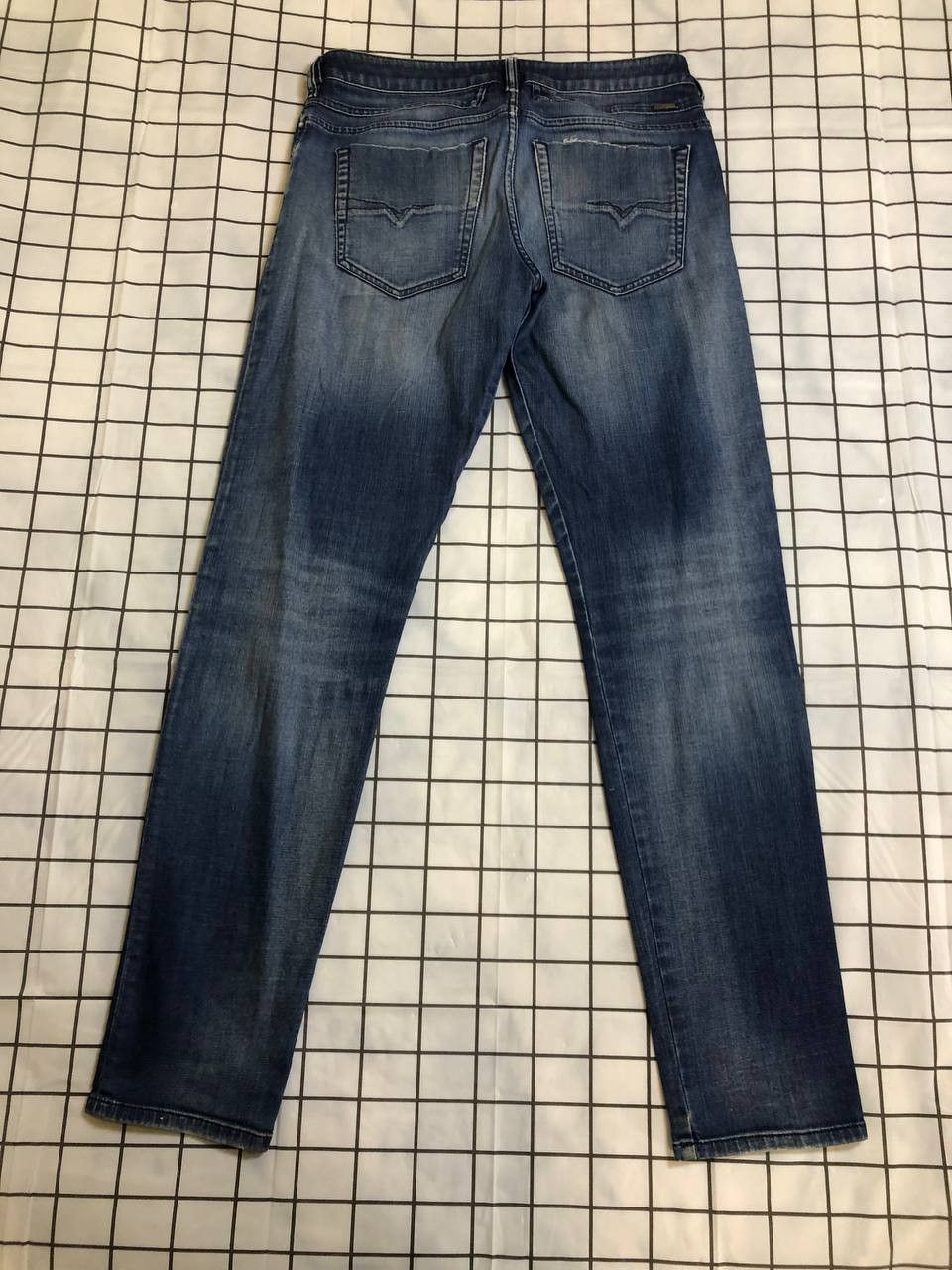 Diesel Diesel D-Bazer Tapered Blue Stretch Jeans Mens Size US 31 - 22 Thumbnail