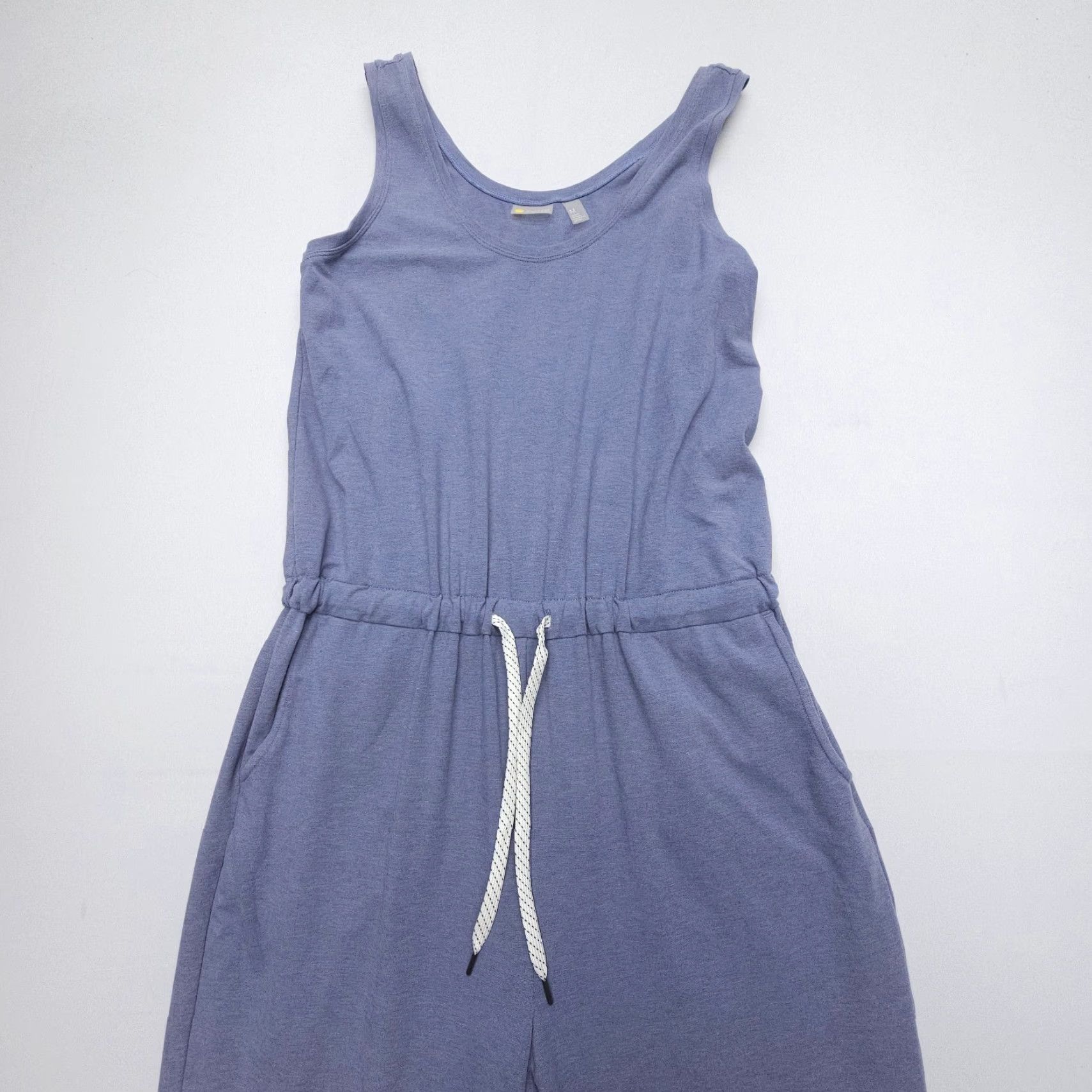 Vintage Zella Sleeveless Knit Romper Jumpsuit One Piece M Blue Regular Size Sports Activewear Women Size 32" / US 10 / IT 46 - 2 Thumbnail