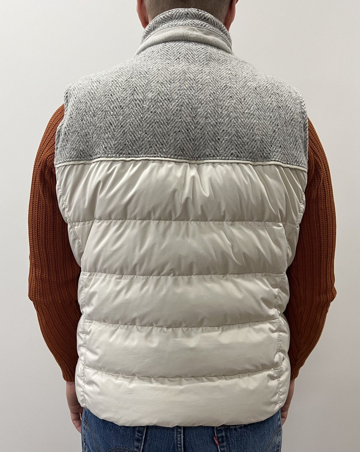 Loro Piana Loro Piana Cashmere Goose Down Padding Beige Vest Size US XL / EU 56 / 4 - 18 Thumbnail
