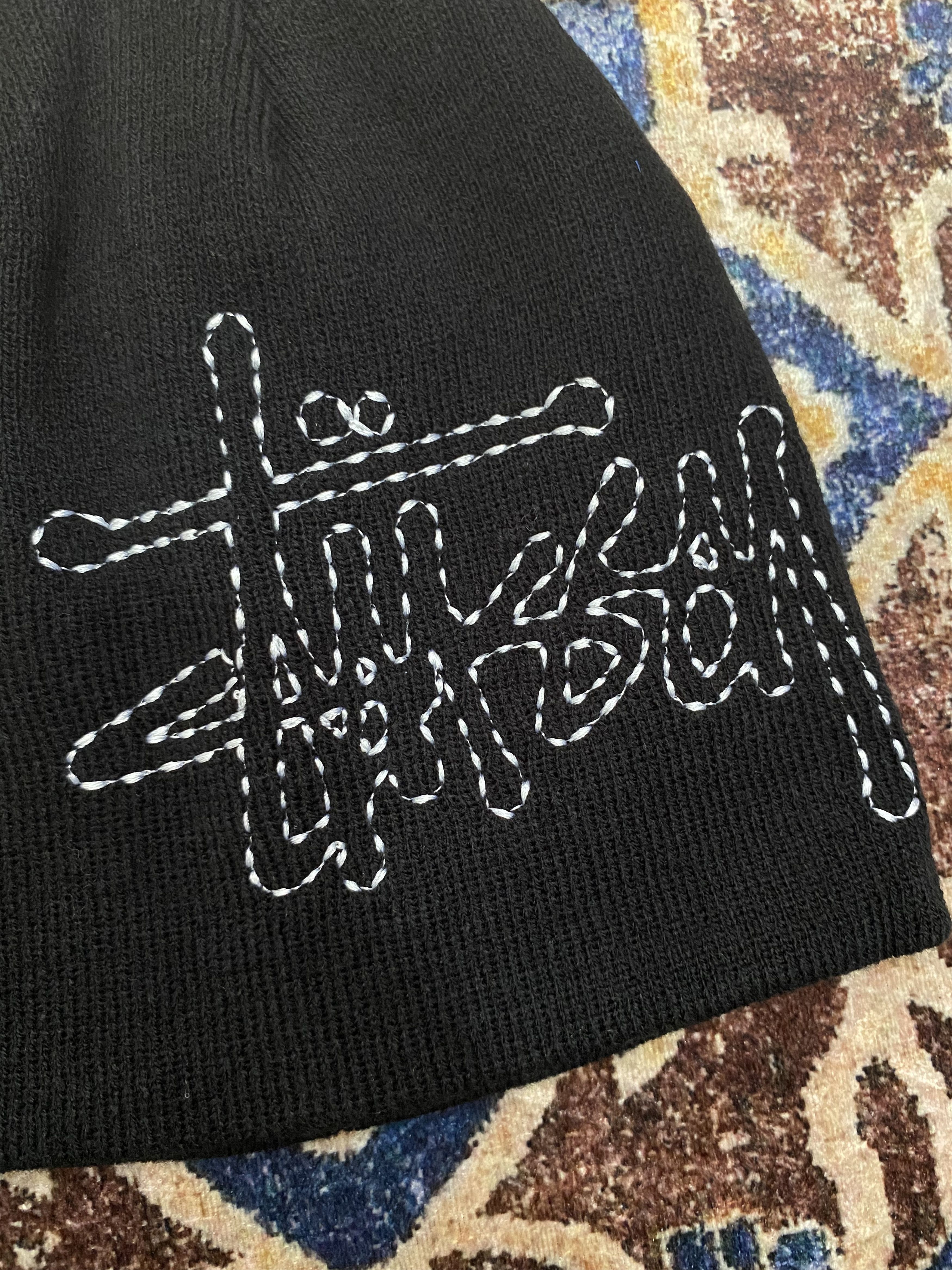 Stussy Stussy Stitch Basic Logo Skullcap - Black Size ONE SIZE - 2 Thumbnail