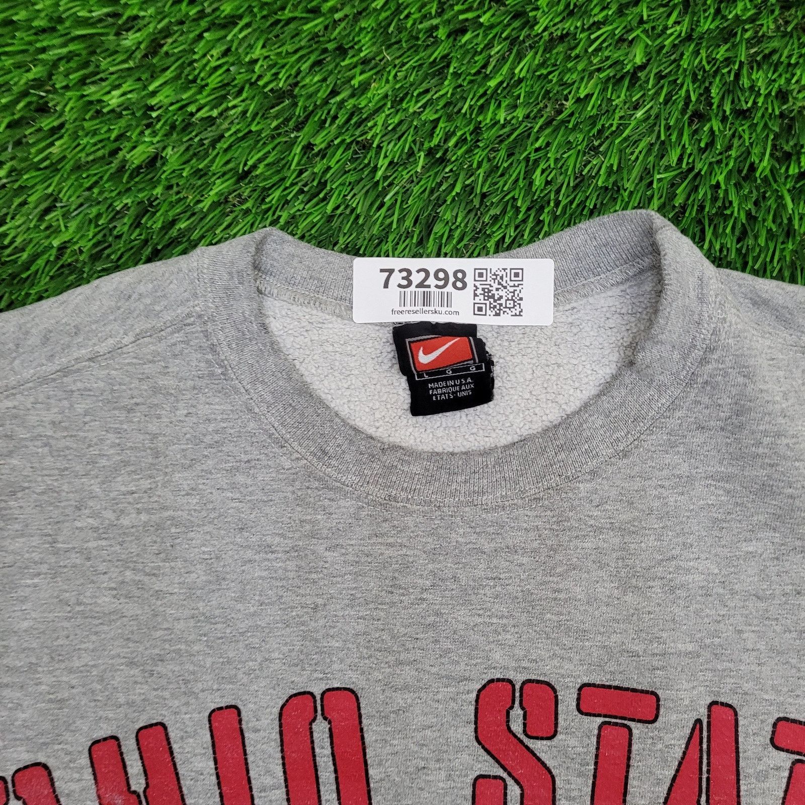 Nike VTG NIKE OSU Short Sleeve Sweatshirt Large Boxy Baggy USA Size US L / EU 52-54 / 3 - 2 Thumbnail