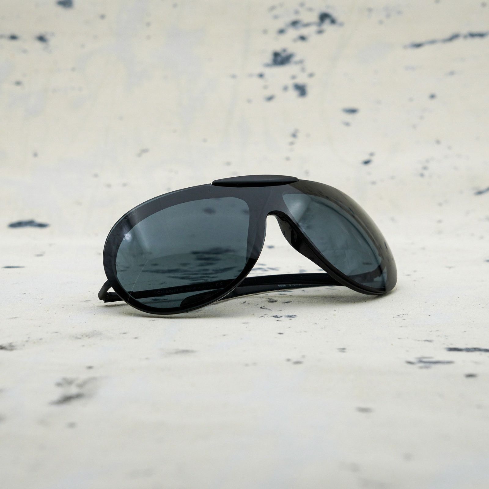 Chanel Vintage сhanel 6006 black wrap aviator logo sunglasses Size ONE SIZE - 8 Thumbnail