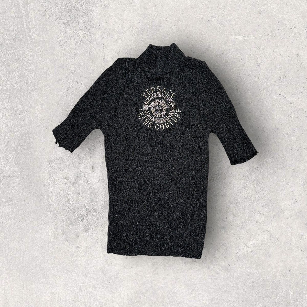 Versace Jeans Couture Vintage Versace Jeans Couture short sleeve sweater Size M / US 6-8 / IT 42-44 - 1 Thumbnail