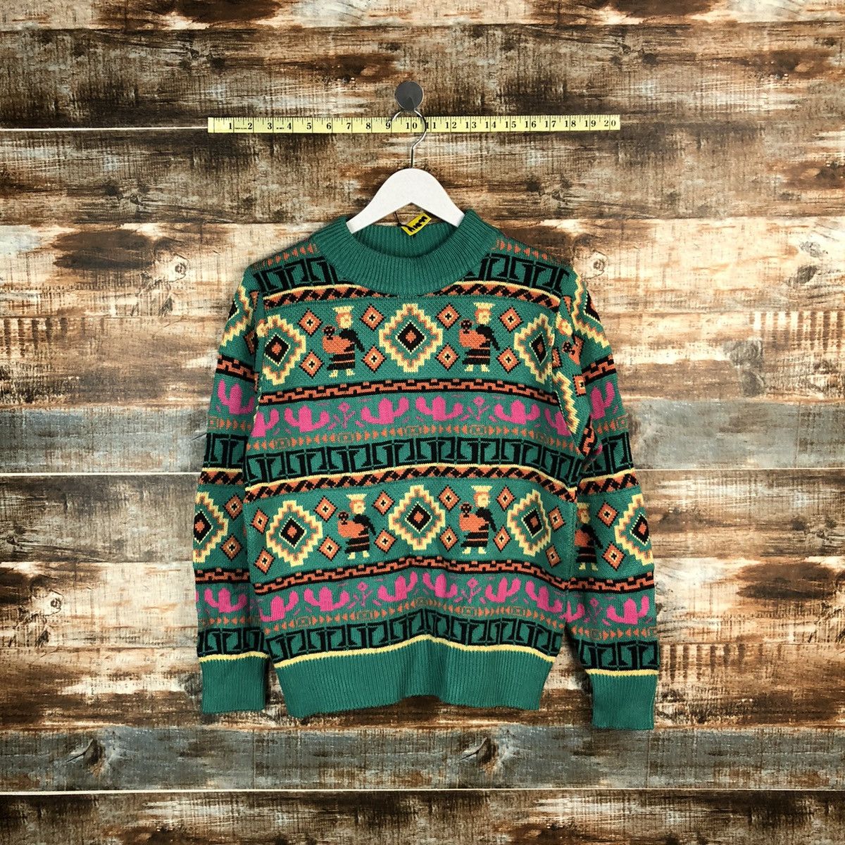 Vintage Japanese Brand art vintage Green Knitwear #A1699 Size US S / EU 44-46 / 1 - 1 Thumbnail