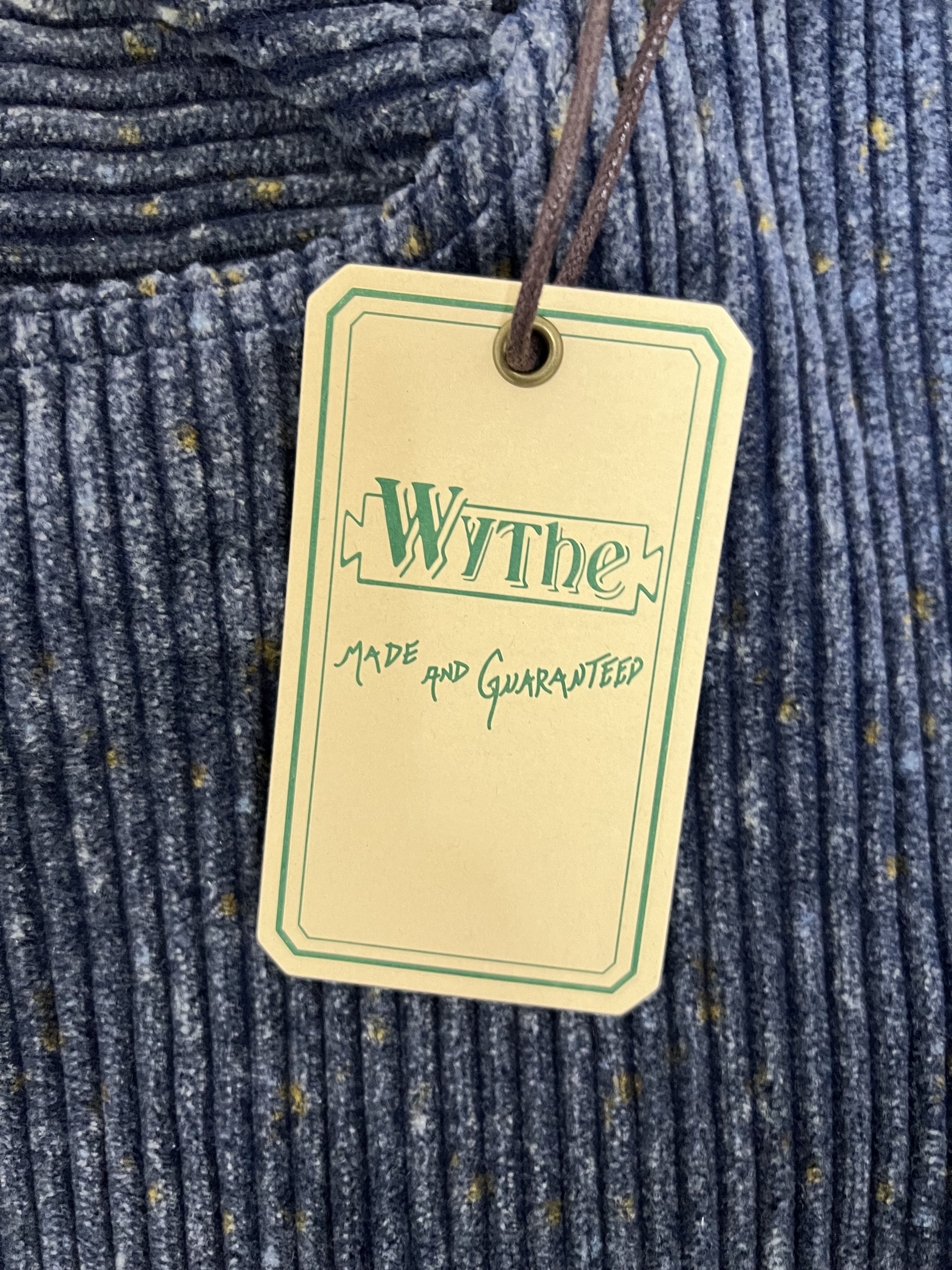 WYTHE 💚 Wythe Italian Donegal Corduroy Five Pocket Pants Blue Size US 34 / EU 50 - 14 Thumbnail