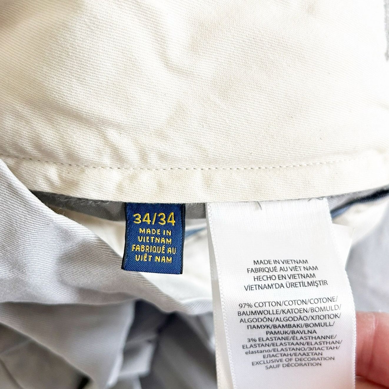 Polo Ralph Lauren Polo Ralph Lauren Gray Chino Flat Front Pants Sz 34x34 Size US 34 / EU 50 - 5 Thumbnail