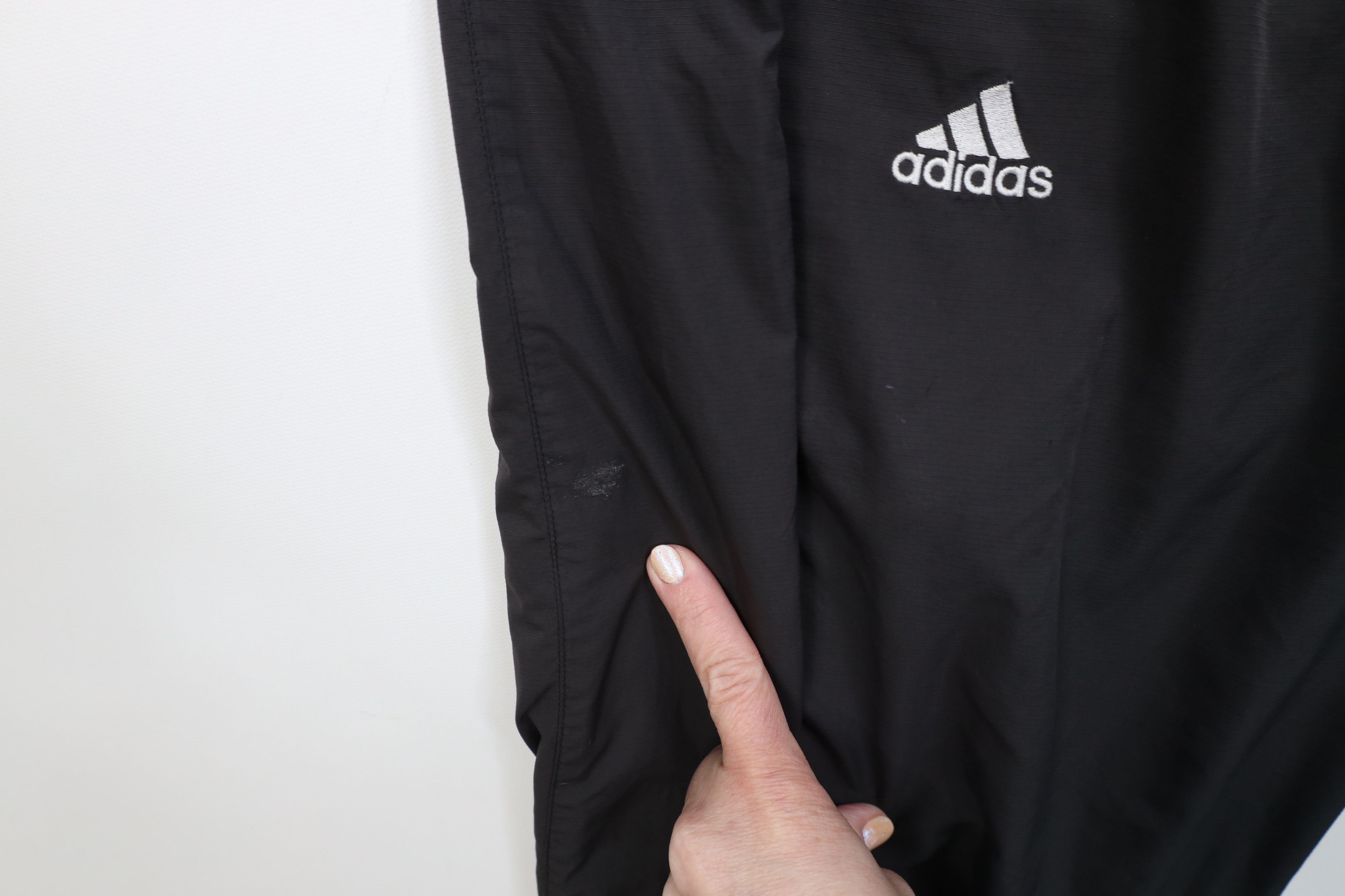 Adidas Vintage Y2K 2006 Adidas Lined Wide Leg Windbreaker Pants Size US 36 / EU 52 - 9 Thumbnail