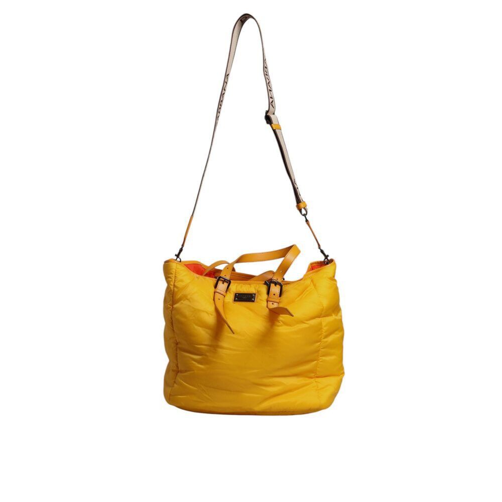 Dolce & Gabbana Dolce & Gabbana Yellow Orange Nylon Logo Plaque Hand Shoulde Size ONE SIZE - 2 Thumbnail