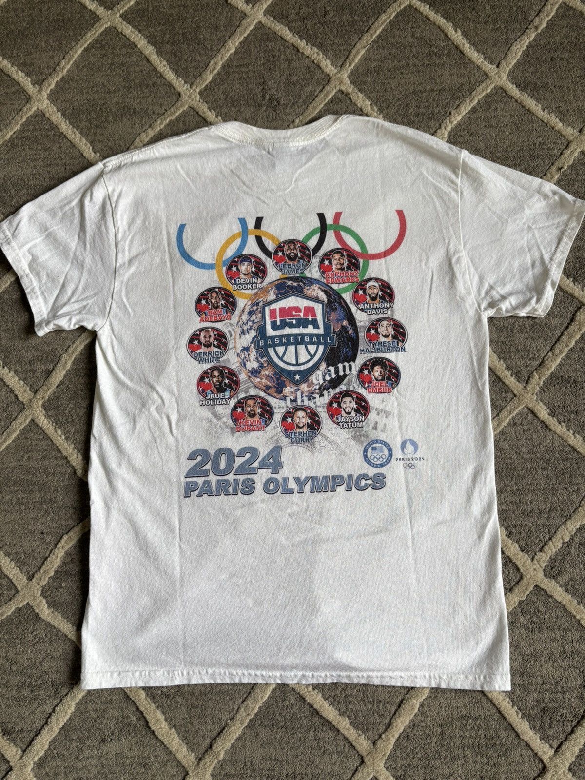 Gildan USA Basketball Paris Olympics Tshirt Size US M / EU 48-50 / 2 - 3 Thumbnail