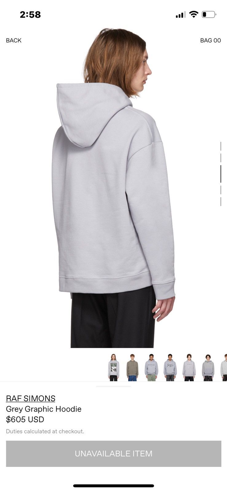 Raf Simons Raf Simons Grey Graphic Hoodie SS19 Size US M / EU 48-50 / 2 - 10 Thumbnail