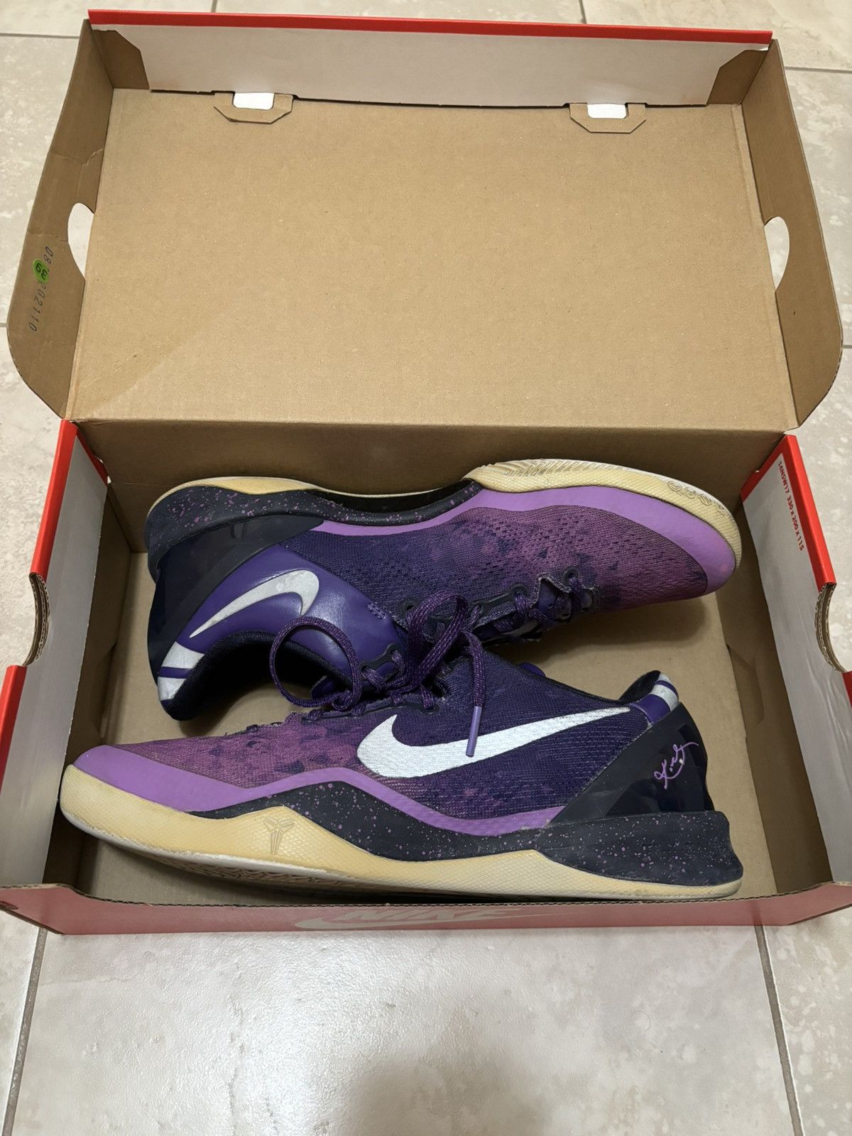 Nike Rare Nike Kobe 8 Playoffs Purple Platinum Shoes Size 9.5 Size US 9.5 / EU 42-43 - 23 Thumbnail