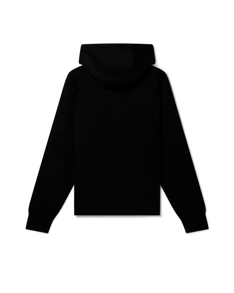 Casablanca o1mle0326 Rib Effect Hoodie in Black Size US XS / EU 42 / 0 - 5 Thumbnail