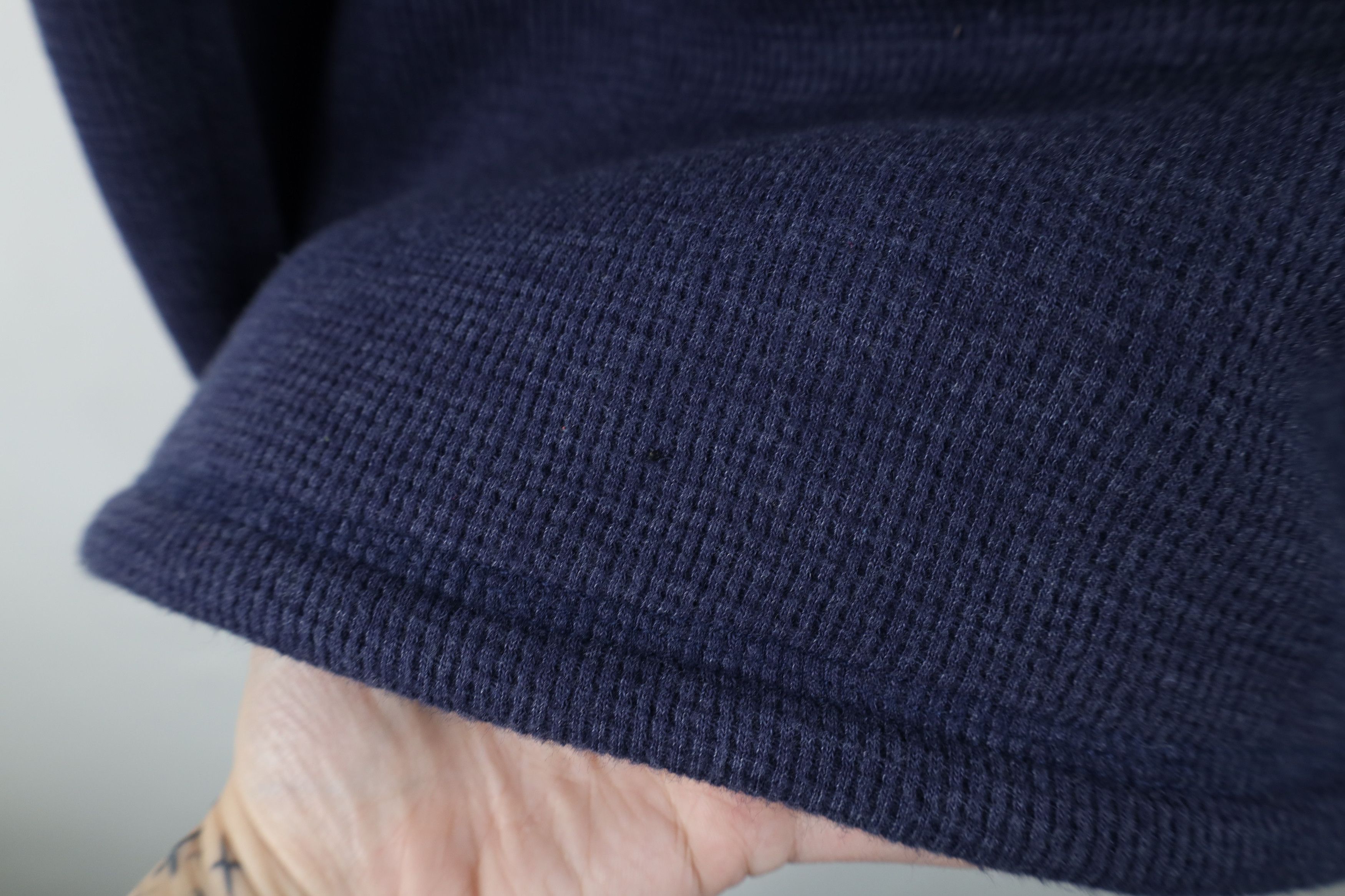 Vintage Vintage 90s Y2K Streetwear Lined Thermal Henley Sweatshirt Size US M / EU 48-50 / 2 - 10 Thumbnail