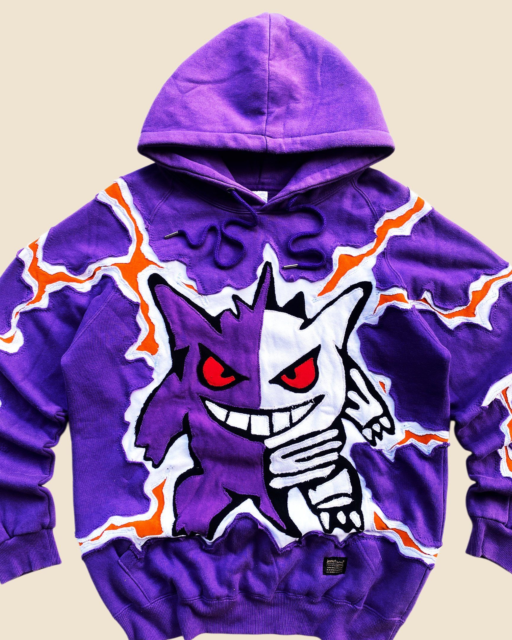 Handmade × Pokemon 1 OF 1 REWORKED GENGAR HALF SKELETON HOODIE SIZE M/L Size US L / EU 52-54 / 3 - 3 Thumbnail