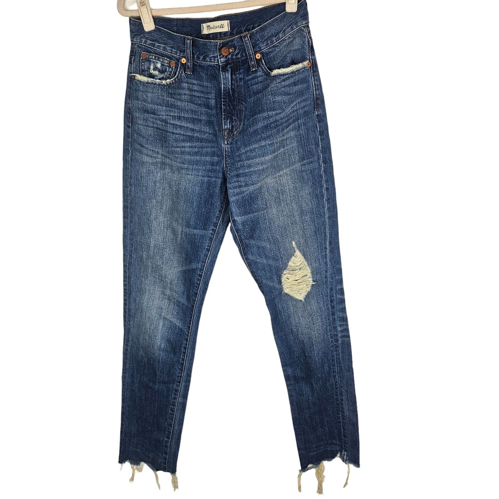 Madewell Madewell Womens The Perfect Summer Jeans Distressed 26 Prep Size 26" / US 2 / IT 38 - 2 Thumbnail