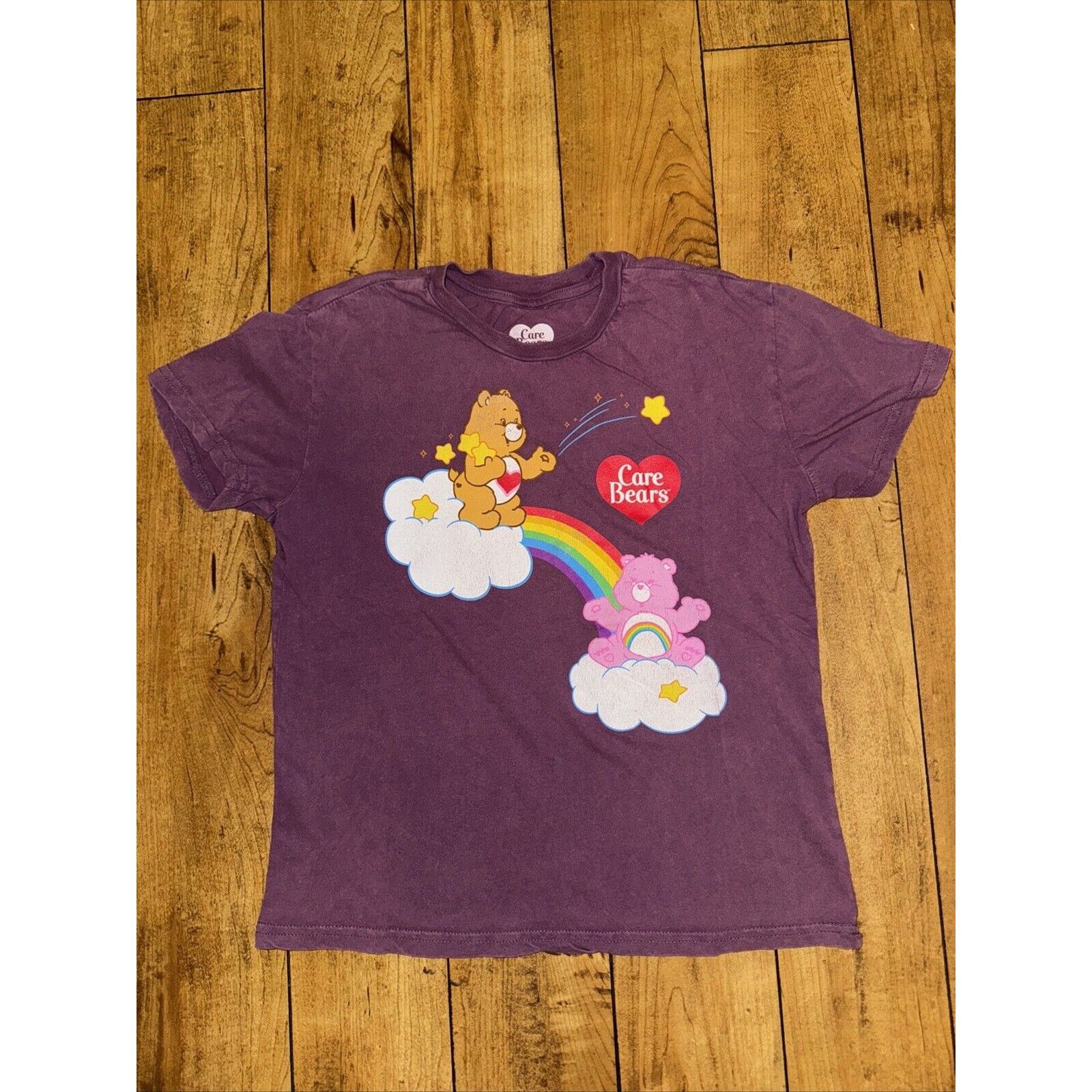 Band Tees × Vintage Care Bears T-Shirt Purple Small 18x21 Size S / US 4 / IT 40 - 1 Thumbnail